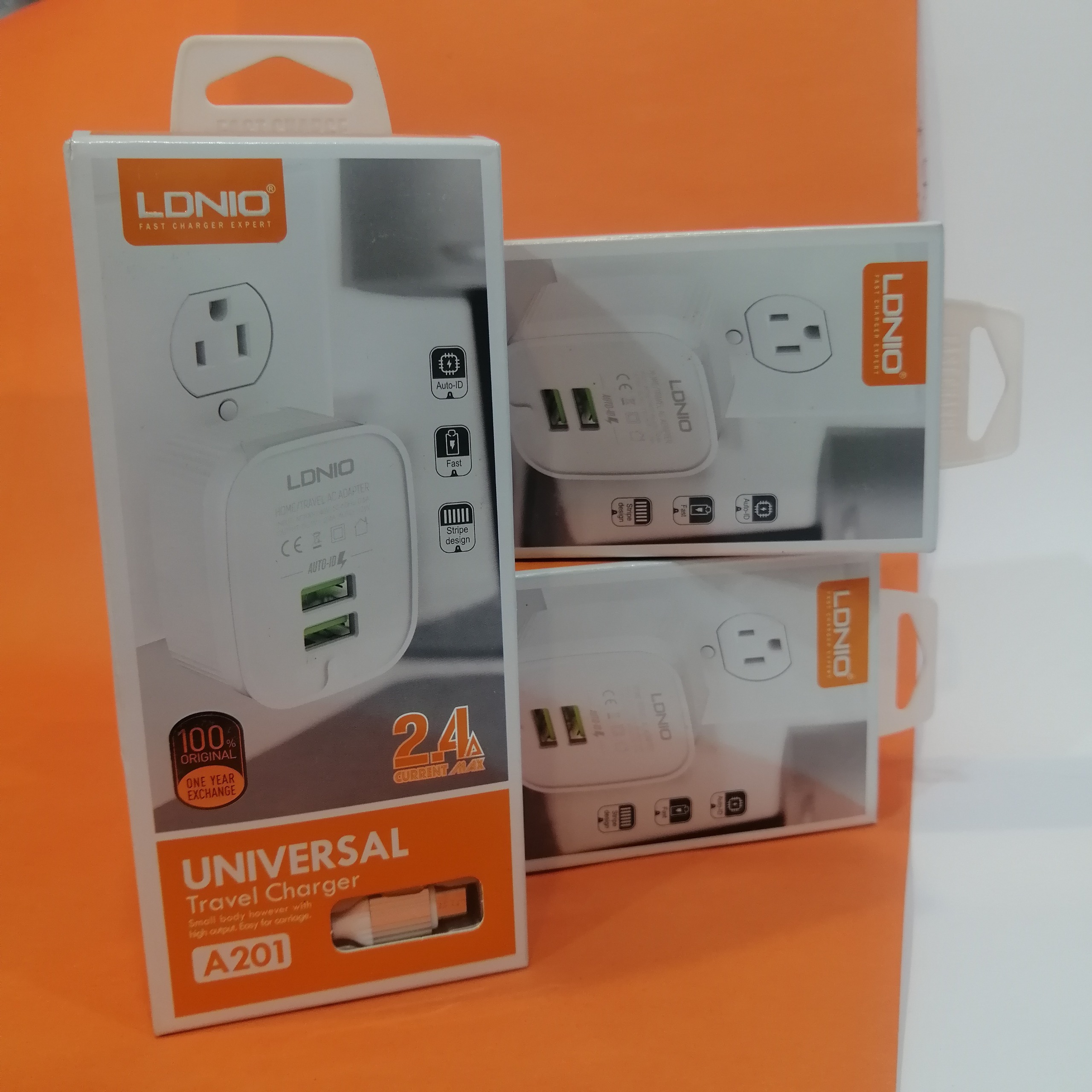 3 عدد شارژر الدینیو با کابل اندروید (ویژه همکاران)