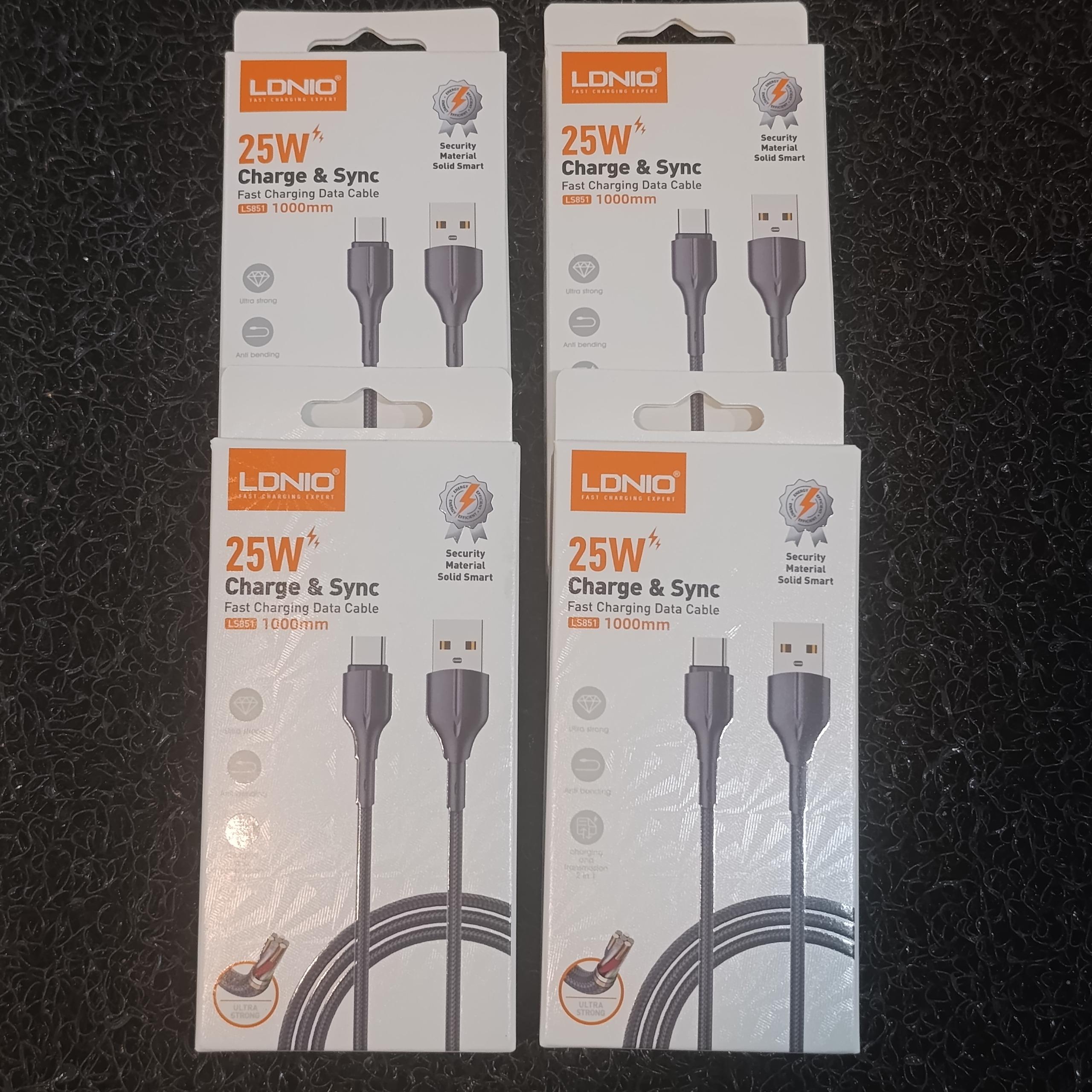 4 عدد کابل الدینیو تایپ سی 25 وات (فروش همکاران)