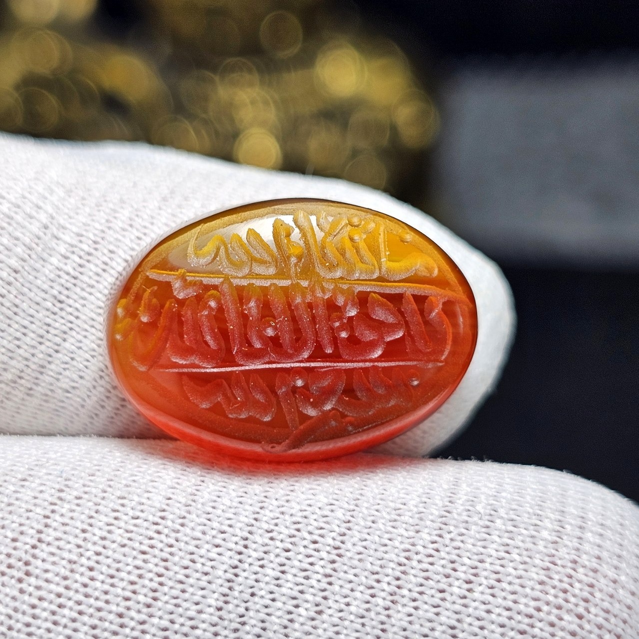 نگین سنگ عقیق معدنی خراسانی خط دست 35767