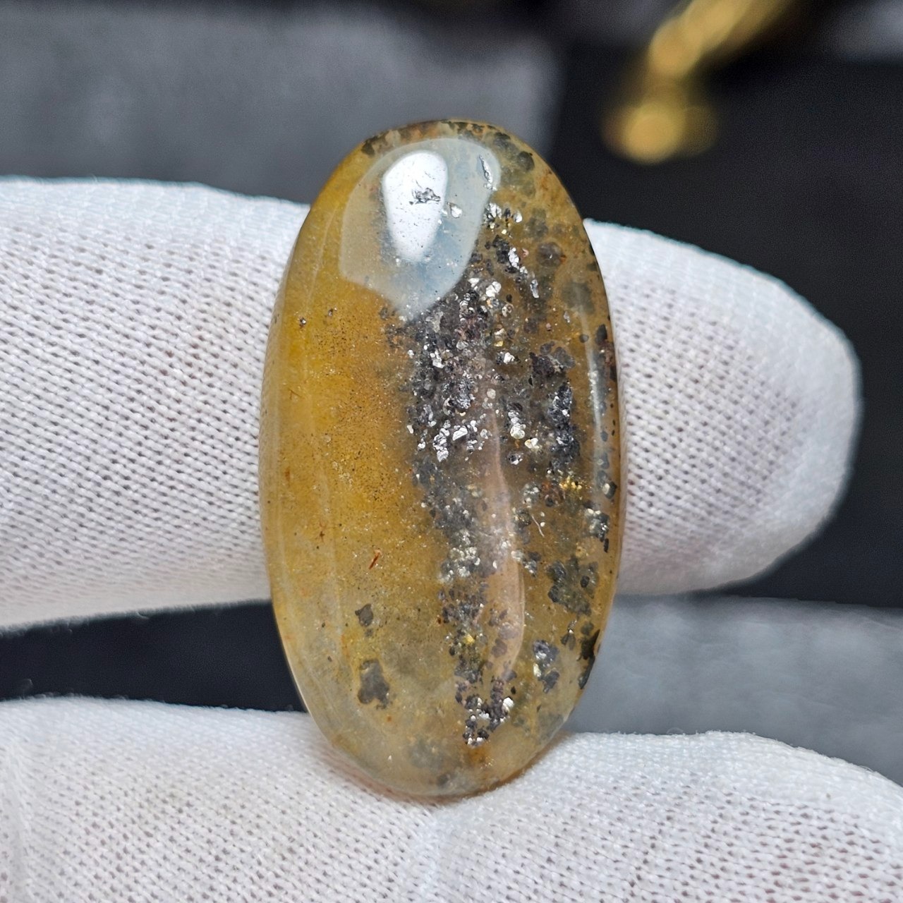 نگین سنگ طبیعی سان استون کوارتز معدنی 36235