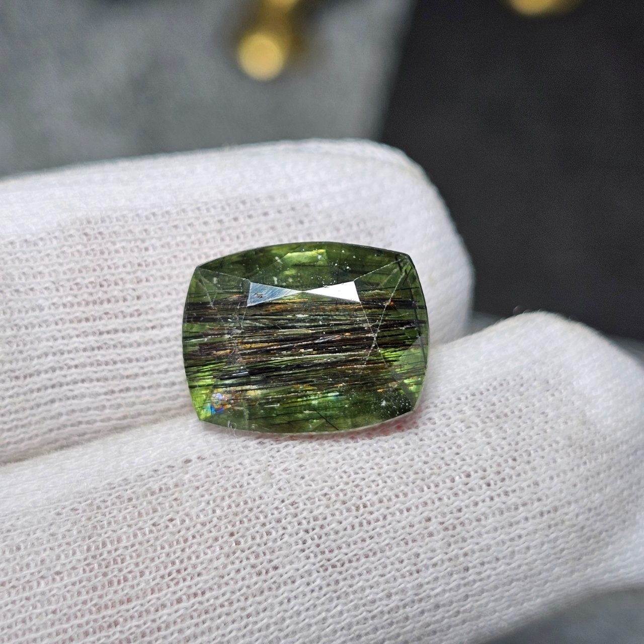  نگین سنگ طبیعی زبرجد مودار معدنی پاکستان 36484