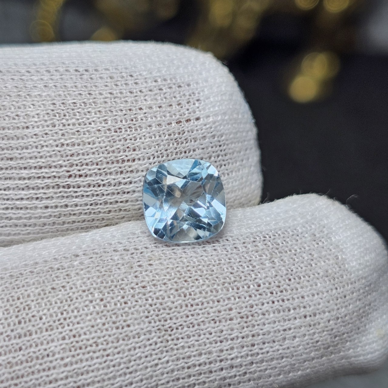 نگین سنگ بلو توپاز معدنی سویسی 36456