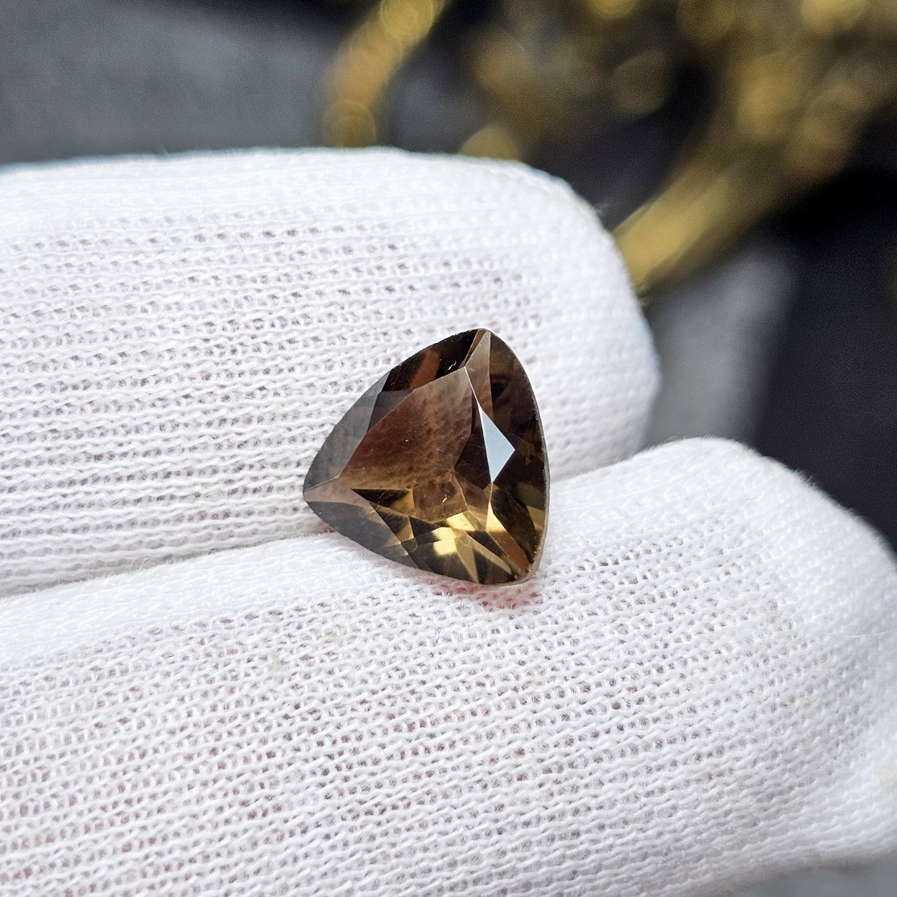 نگین سنگ کوارتز دودی معدنی آفریقایی 36447