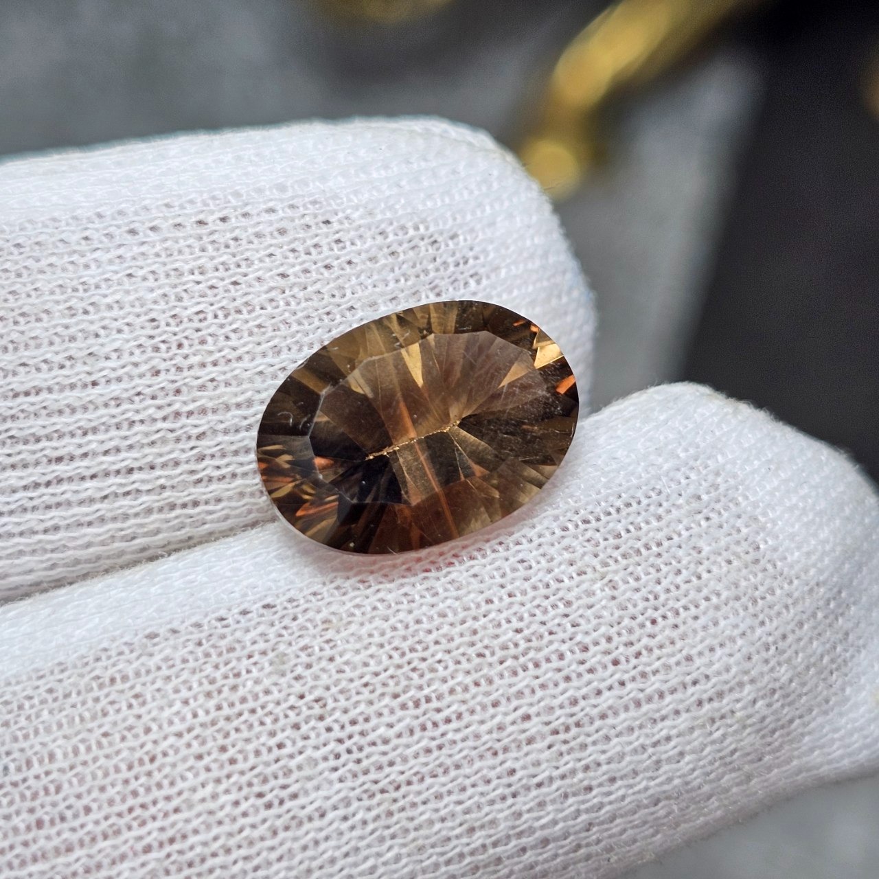 نگین سنگ کوارتز دودی معدنی آفریقایی 36445