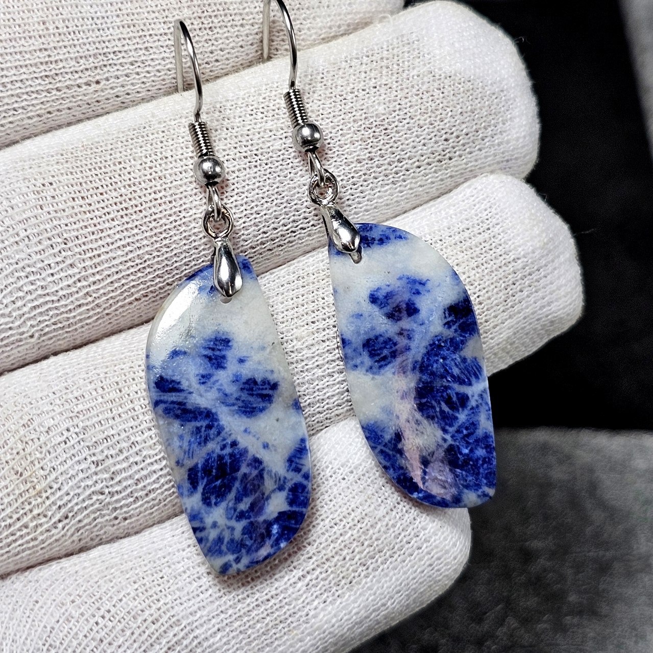 گوشواره سنگ طبیعی سودالیت معدنی 36707