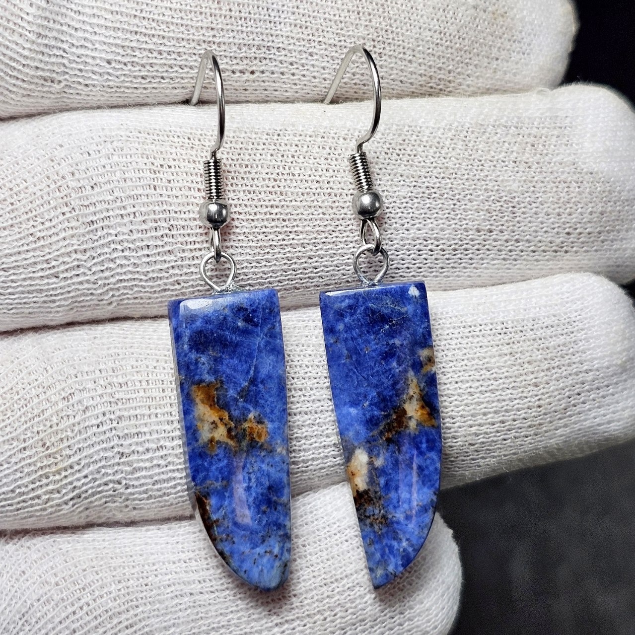 گوشواره سنگ طبیعی سودالیت معدنی 36706