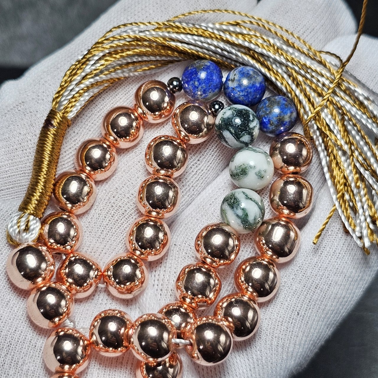 تسبیح 33 دانه سنگ ماه تولد معدنی 37077