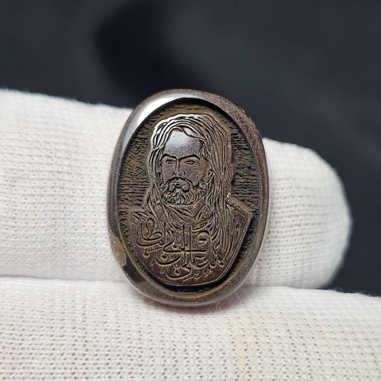 نگین سنگ حدید سماقی معدنی شمایل 38787
