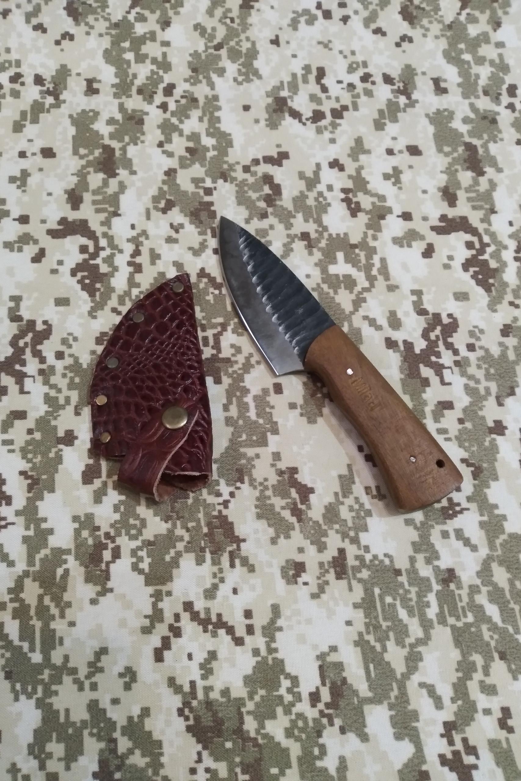 چاقو طبیعت گردی با غلاف چرمی