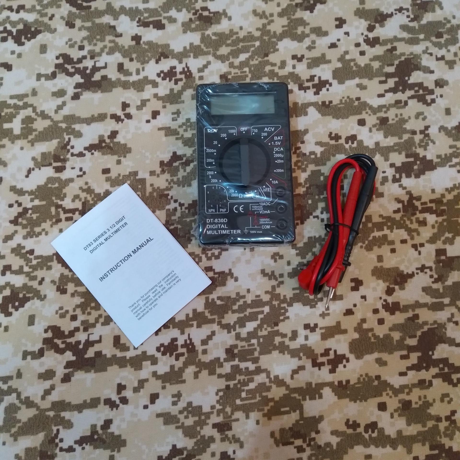 مولتی متر مشکی رنگ DT-830D