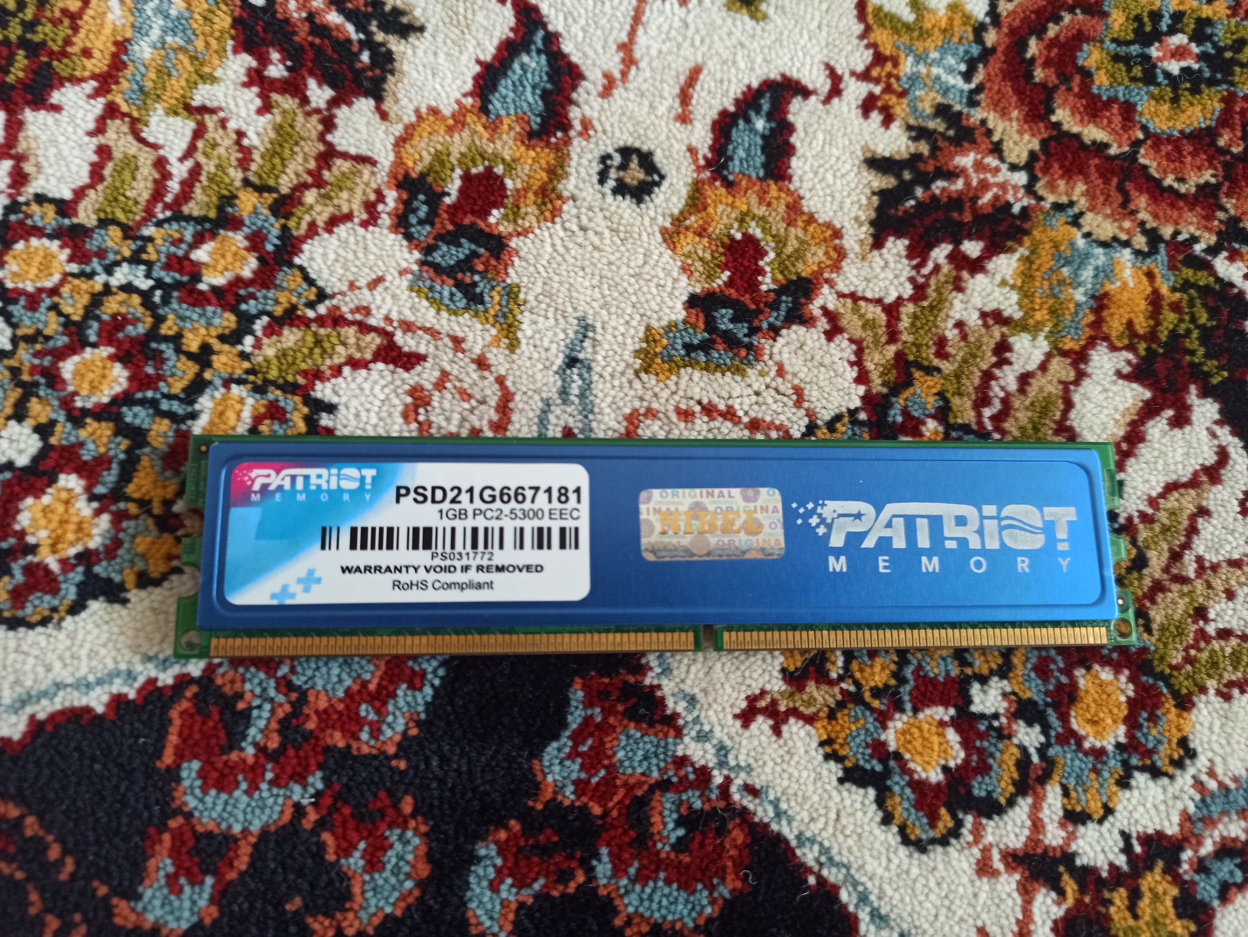  رم  Patriot memory 1GB DDR2