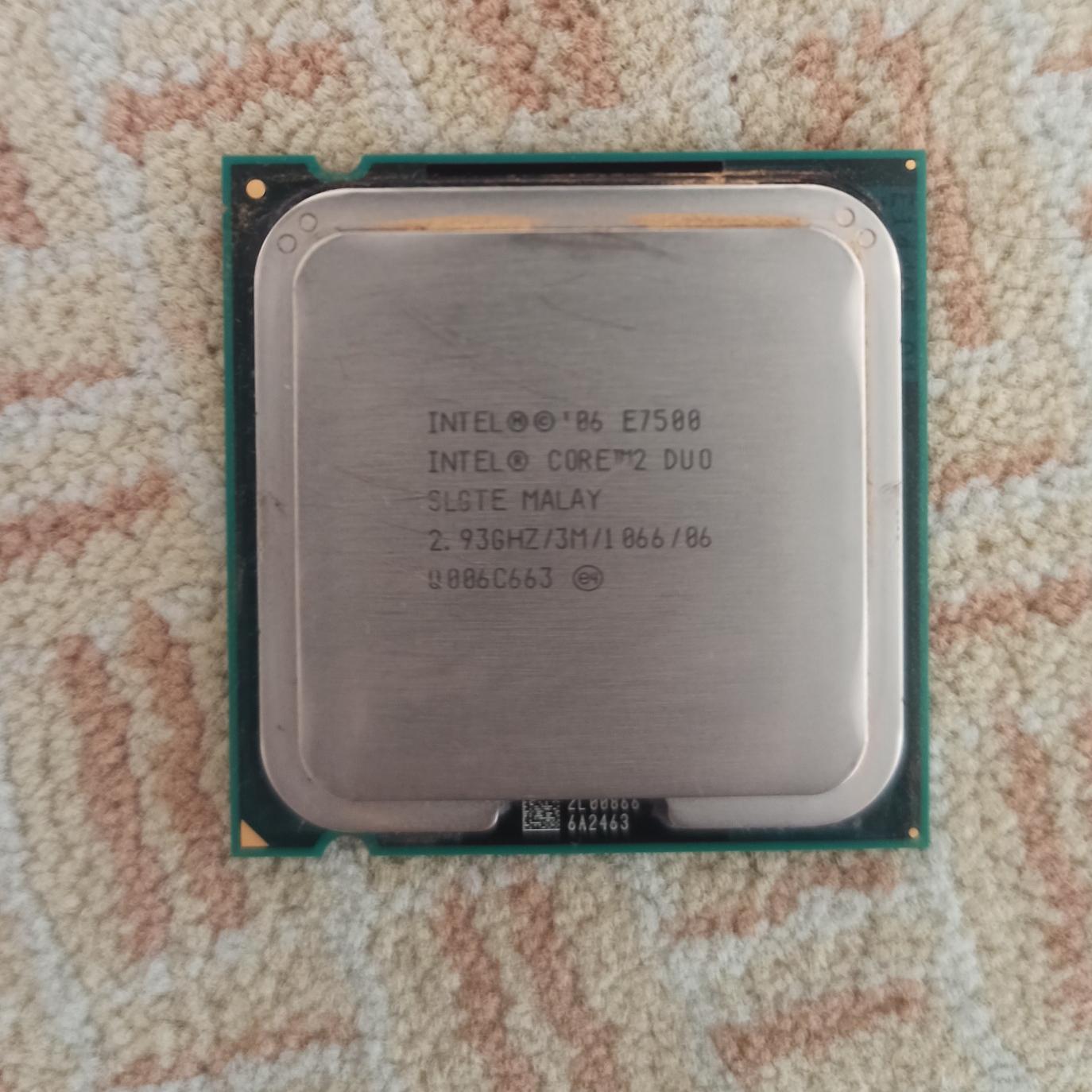 Intel core 2 duo e7500