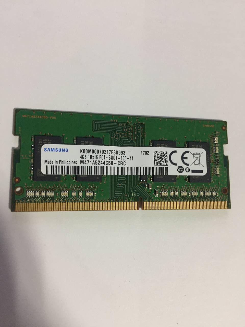 رم لپ تاپ سامسونگ DDR4 2400MHz 19200 ظرفیت 4 گیگ