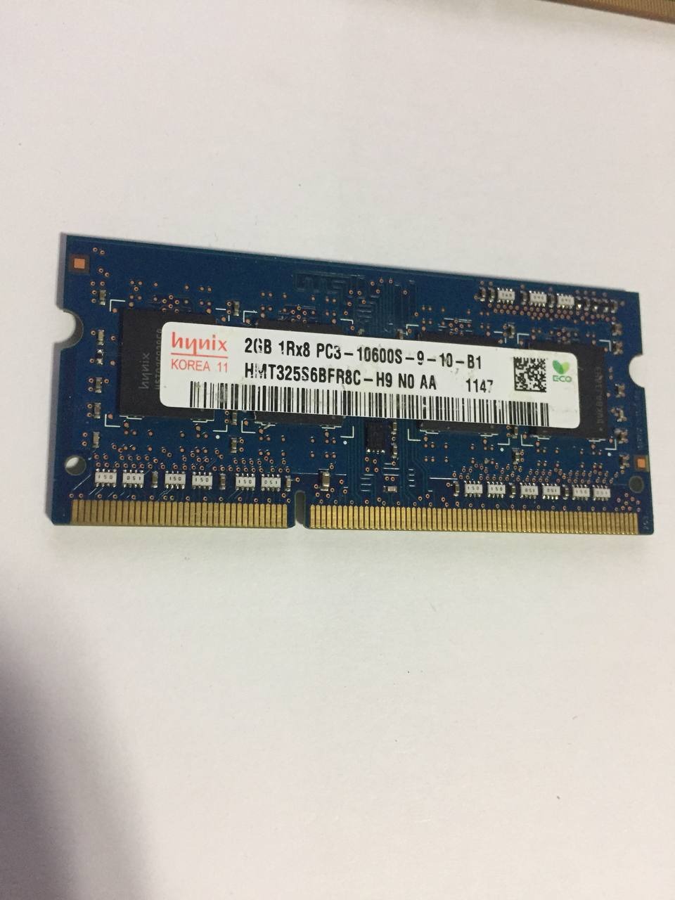 رم لپ تاپ هاینیکس ddr3 1333Mhz  10600s ظرفیت 2 گیگ