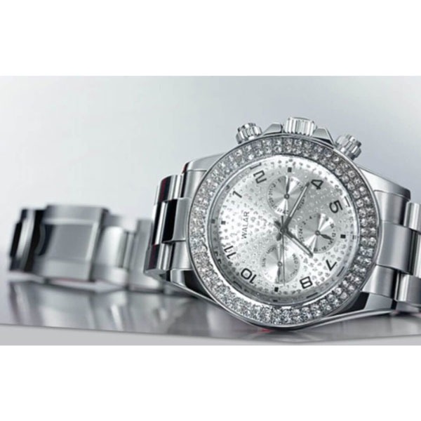 ست ساعت مچی مردانه و زنانه Rolex نقره ای کد 958