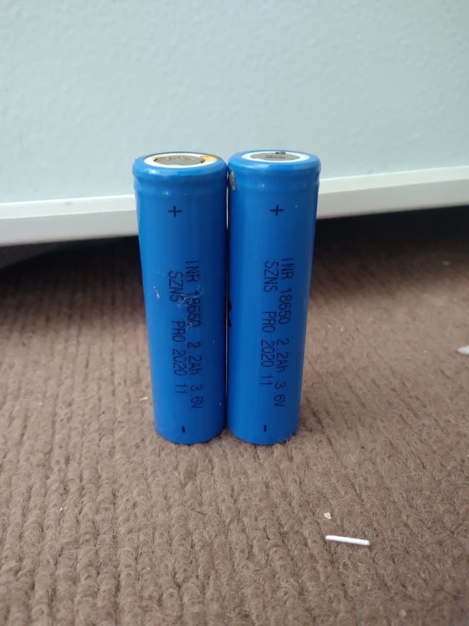 2عدد باتری استوک 18650