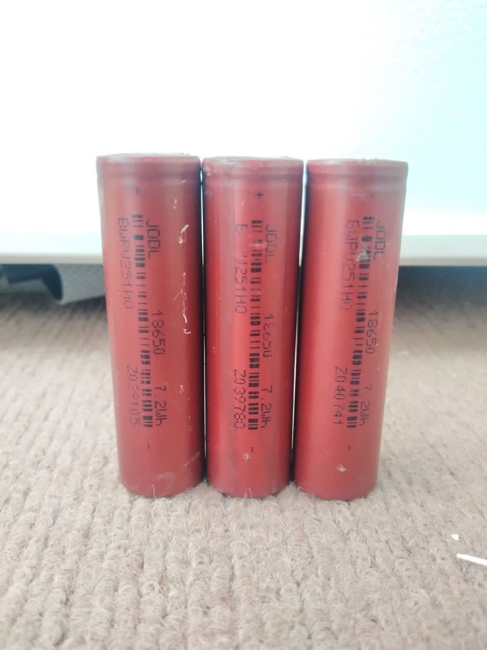 3عدد باتری 18650 استوک