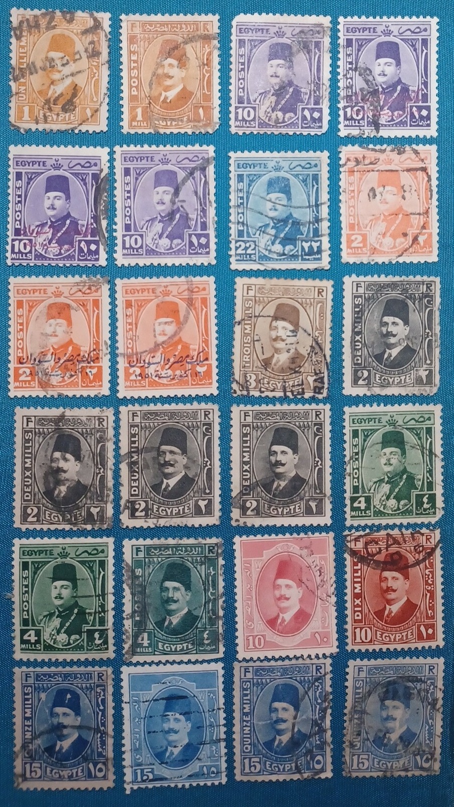 57 عدد تمبر کلاسیک مصر