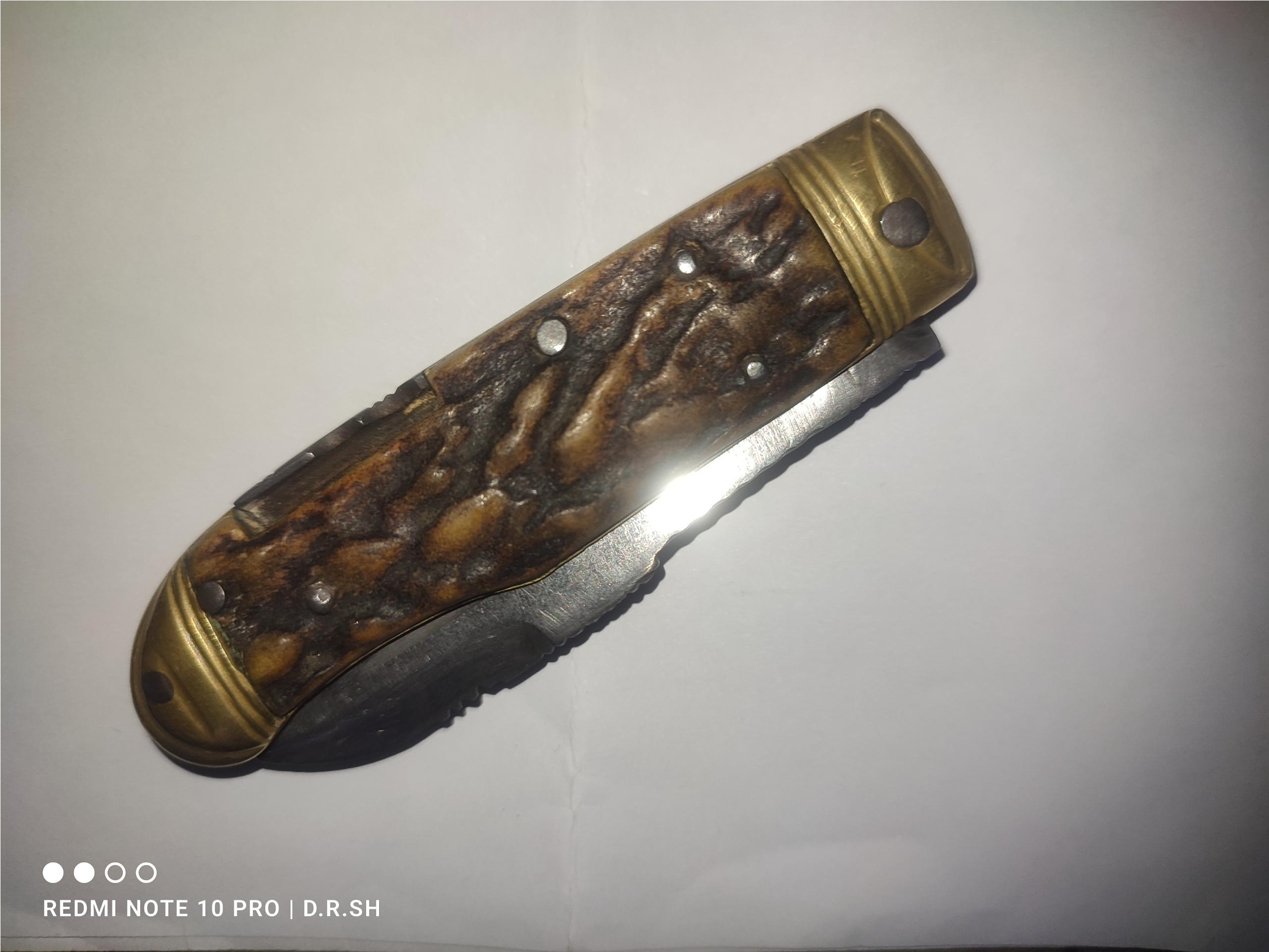 چاقو شاخ گوزنی قدیمی