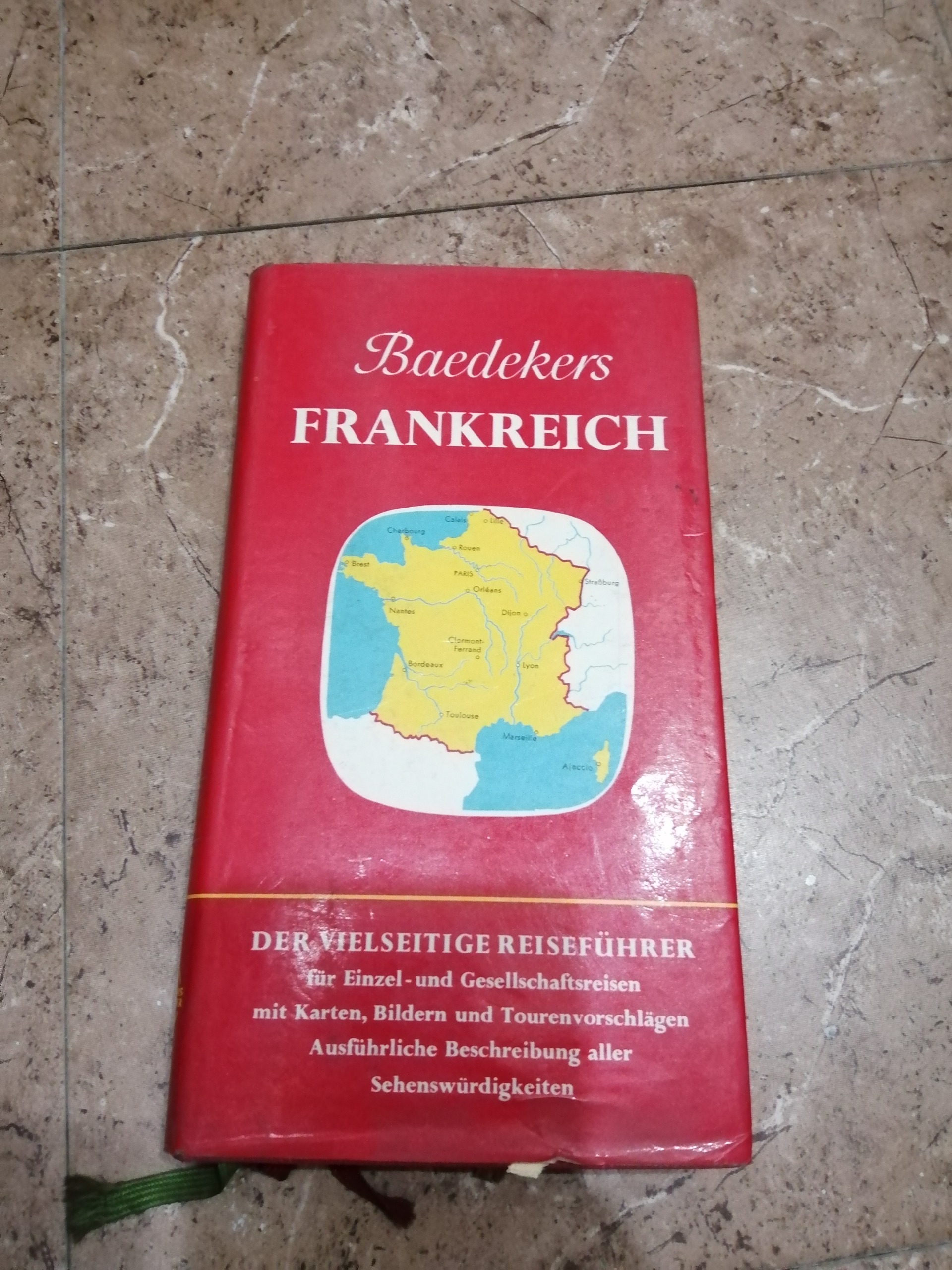 کتاب آنتیک آلمانی Baedekers Frankreich