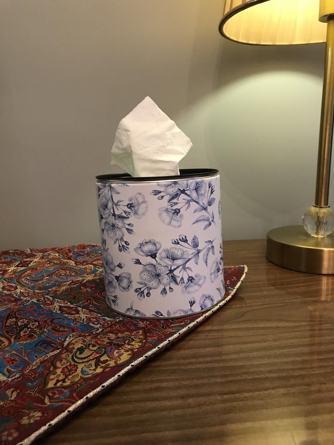 جای دستمال کاغذی فلزی استوانه جدید