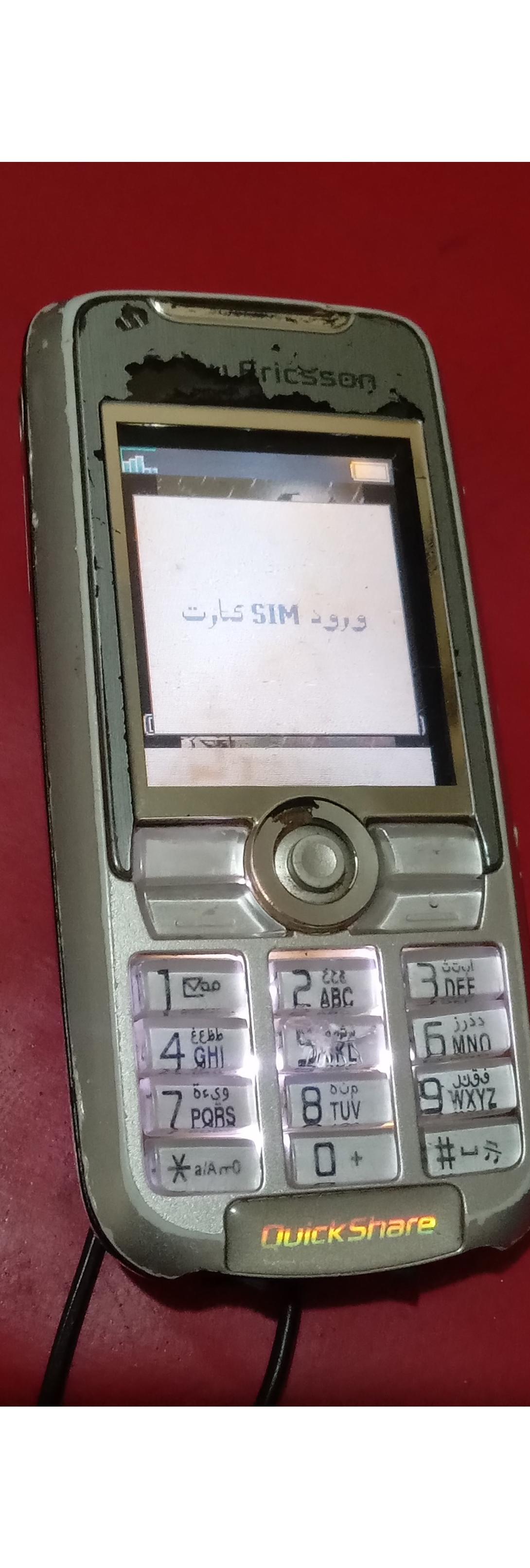 سونی اریکسون k700 ریجسترنداره تست نشده