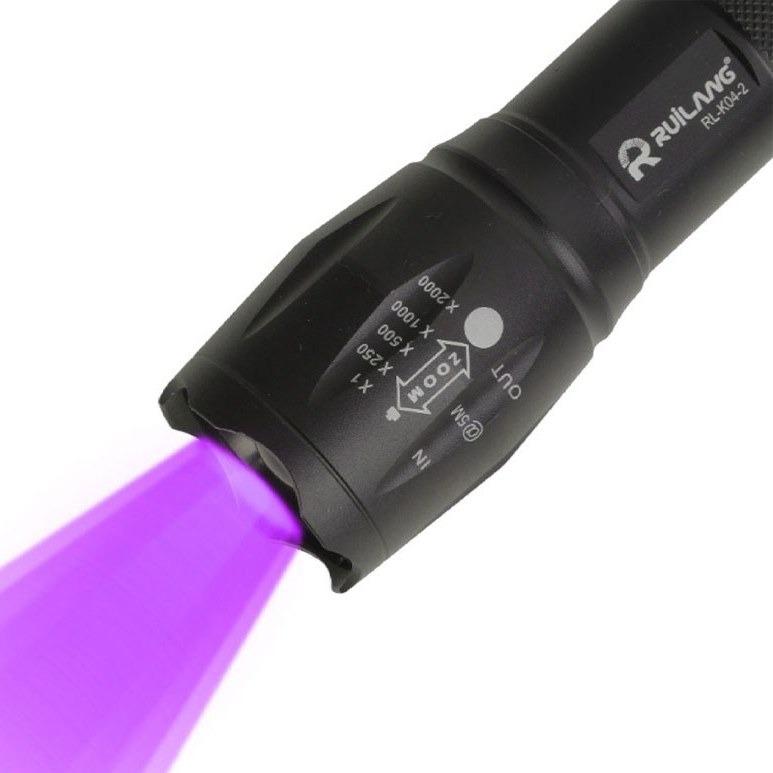 چراغ قوه یو وی دو حالته RUILANG K04-2 شارژی