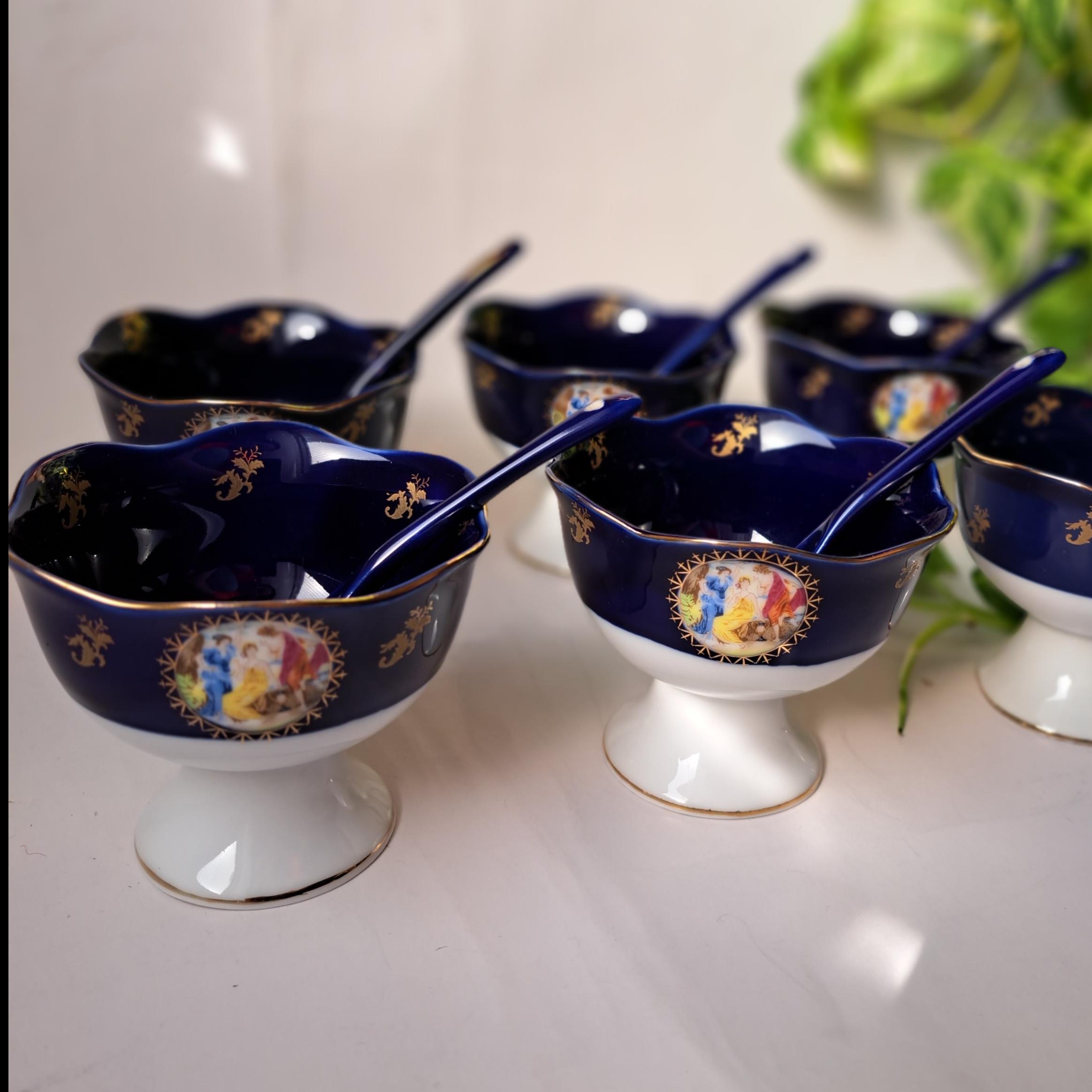 سرویس پیاله اجیل خوری بستنی چینی نو