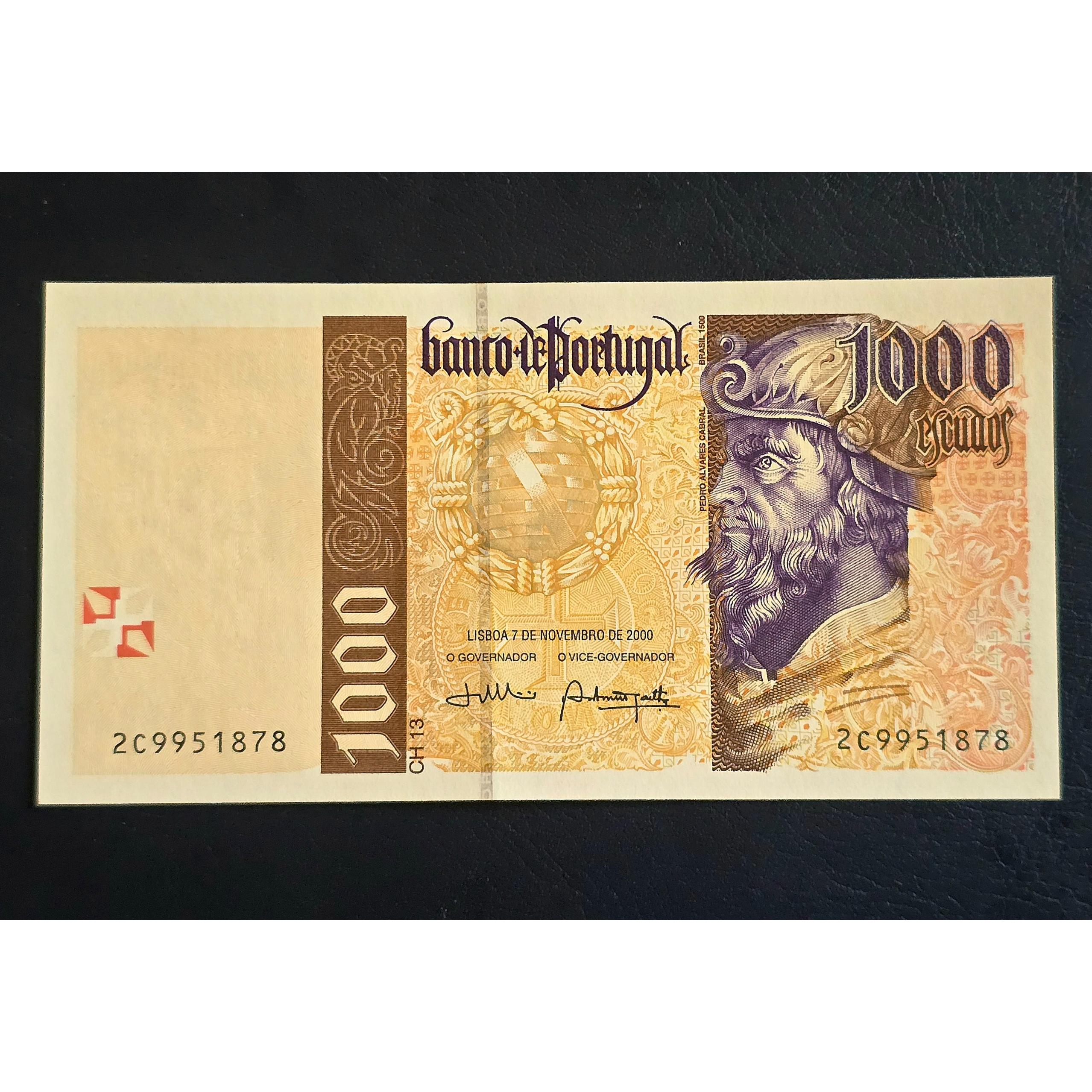 اسکناس 1000 اسکودوی تاریخ 2000 پرتغال بانکی