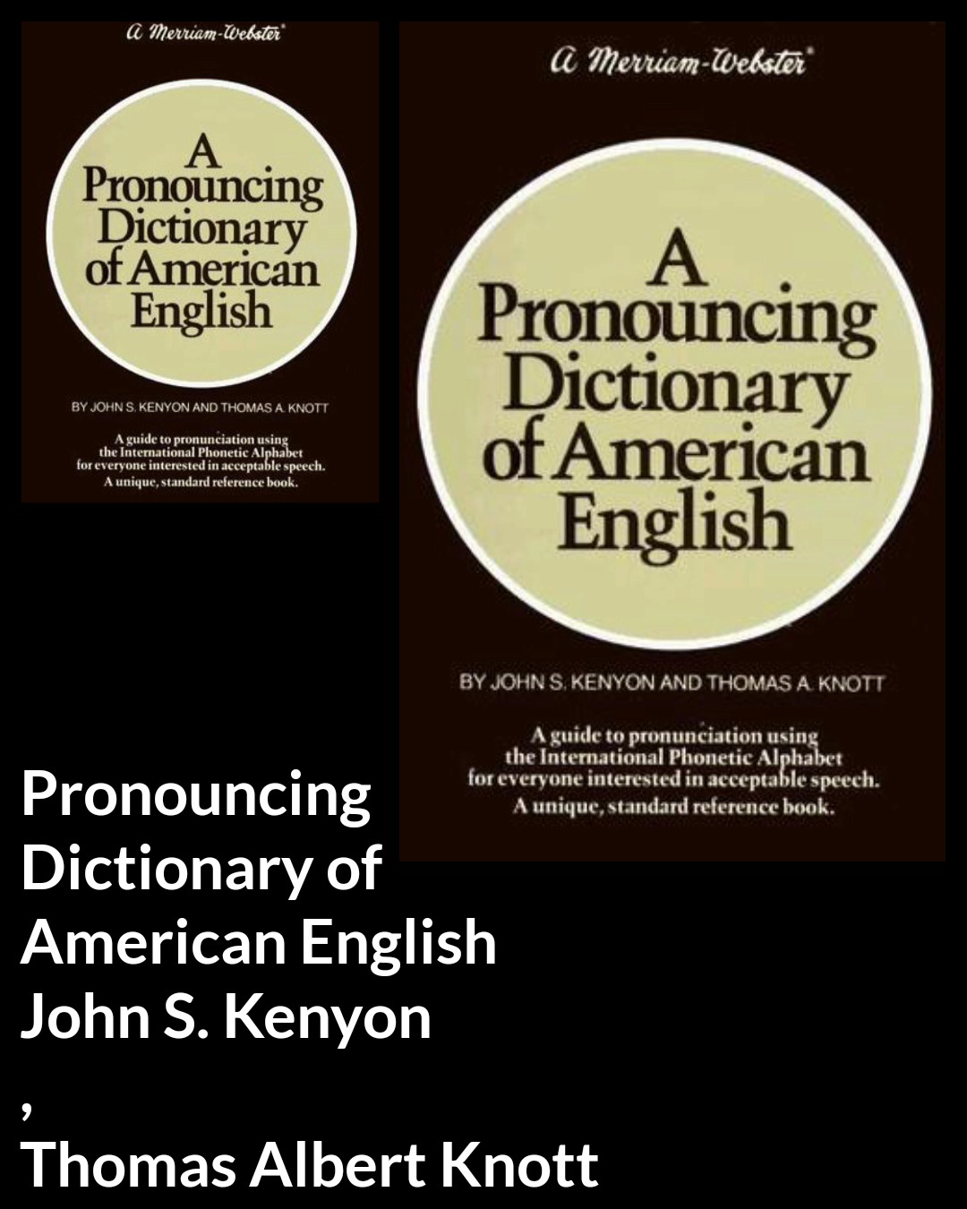 کتاب A pronouncing Dictionary