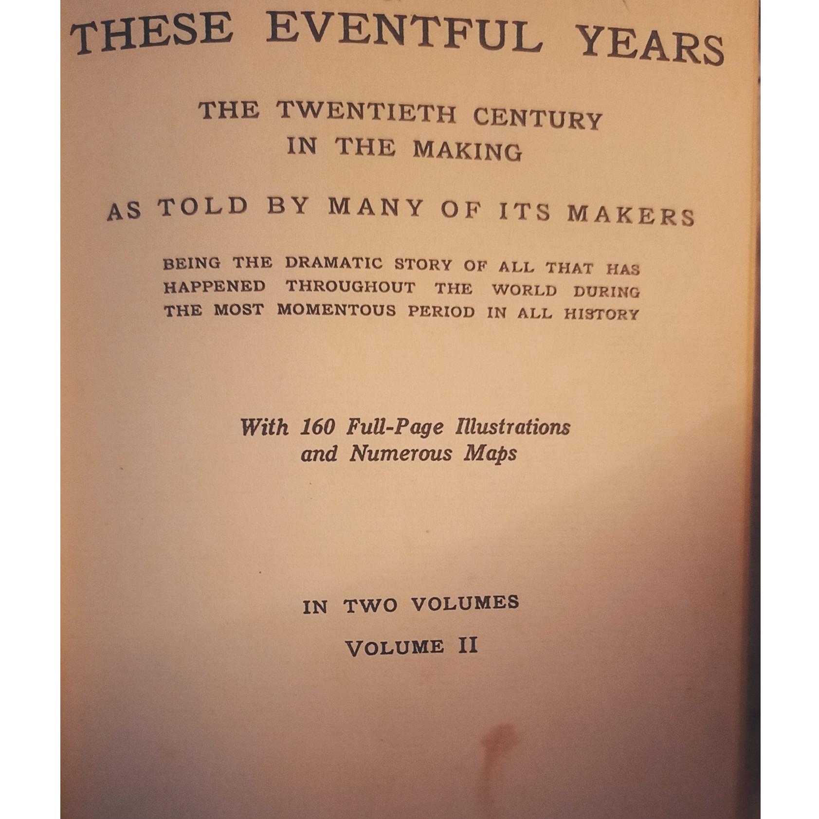 کتاب THESE EVENTFUL YEARS