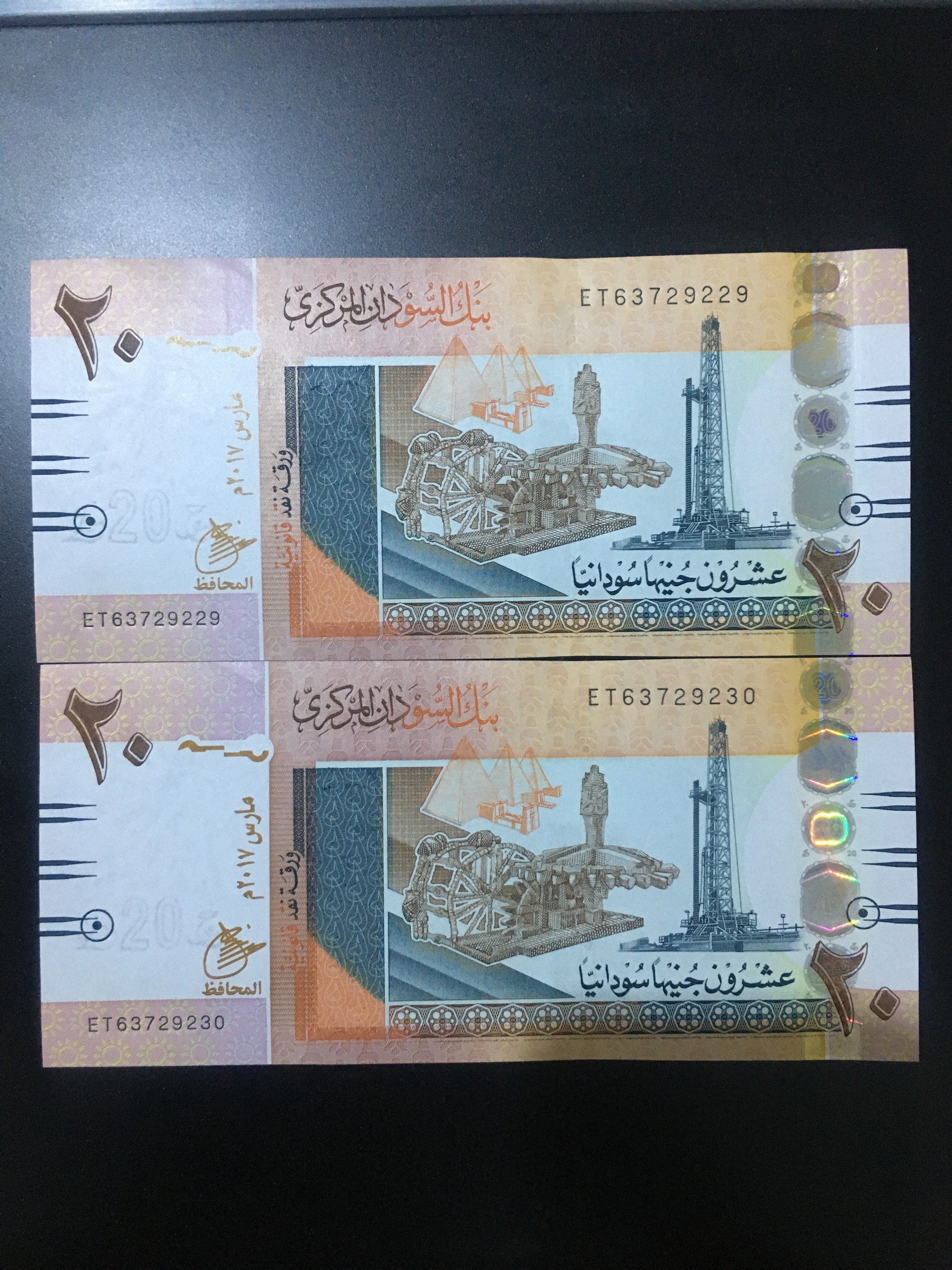 جفت بانکی 20 پوند (جنیه) سودان
