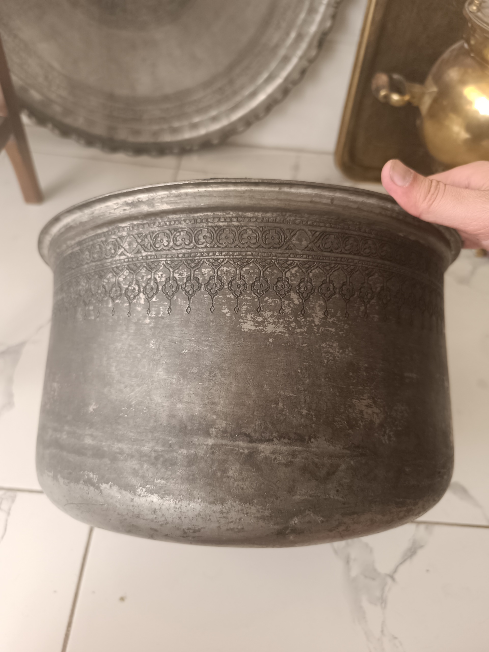 بادیه کهنه قلم یزدی