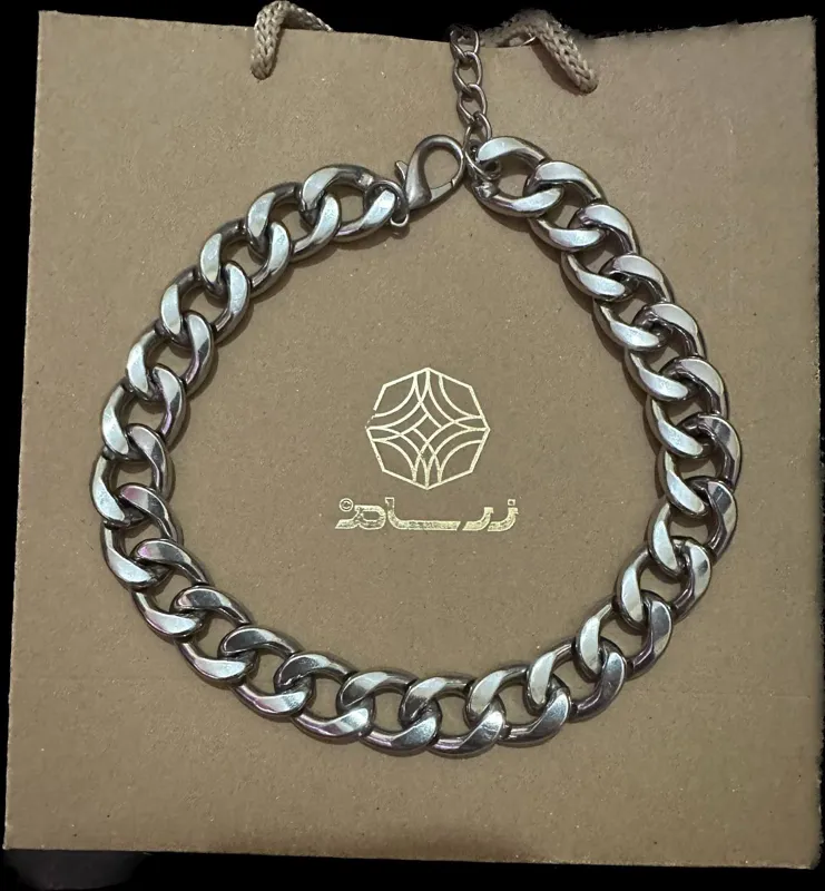 گردنبند رنگ ثابت و سنگین برشکا
