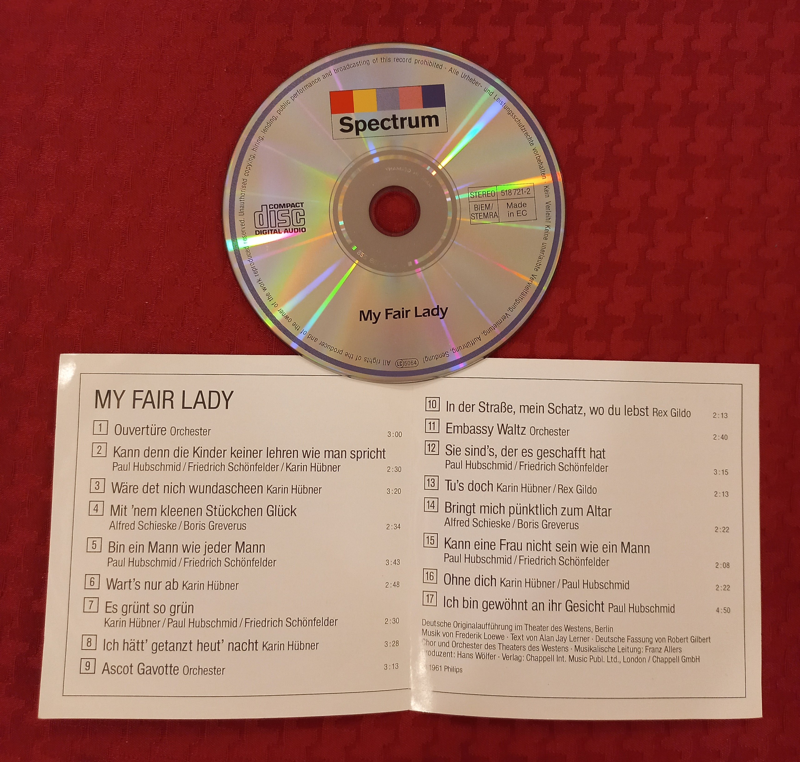 سی دی اوریجینال 1961ساخت اروپا