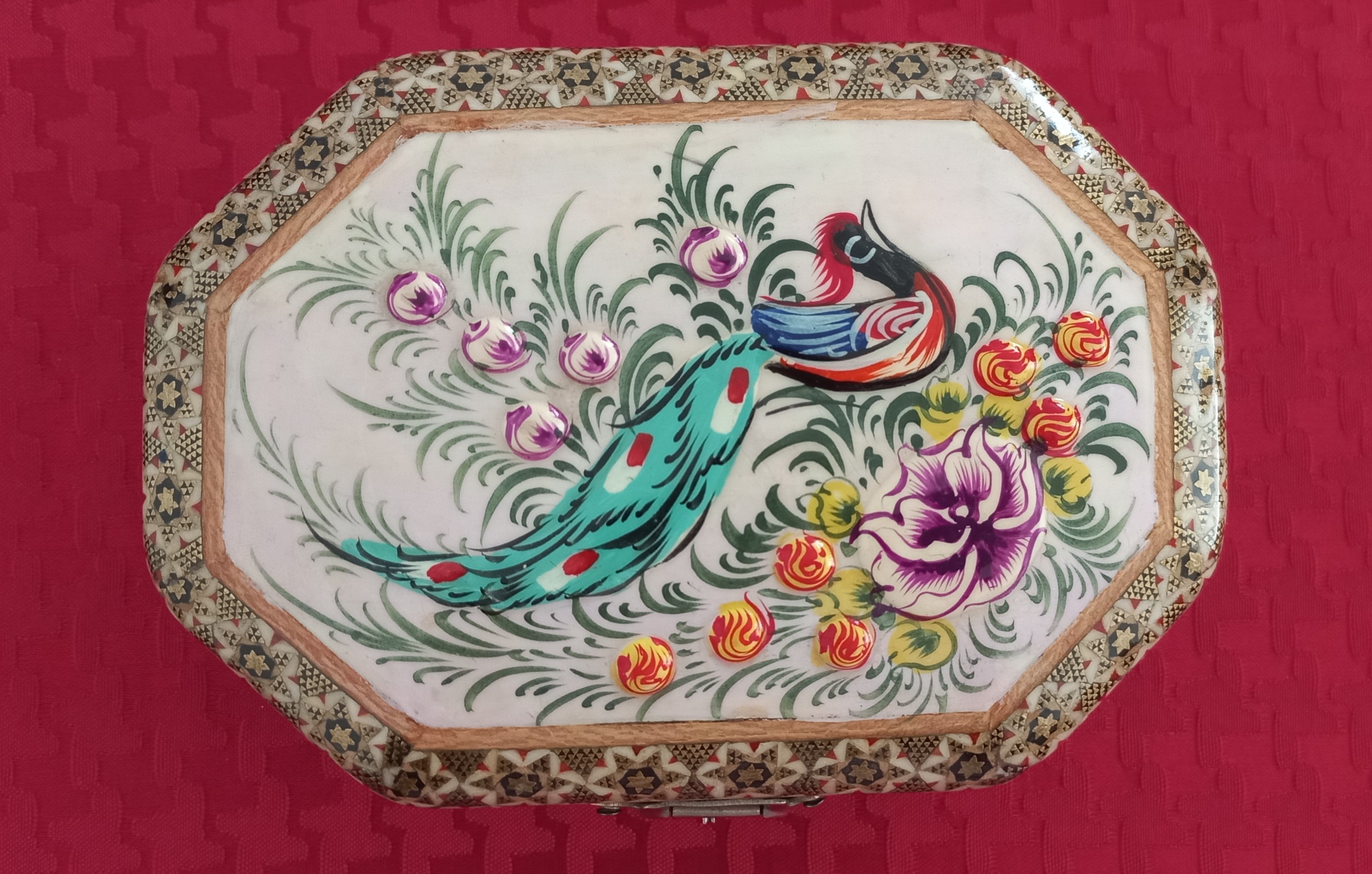 جعبه زیورآلات خاتم کاری