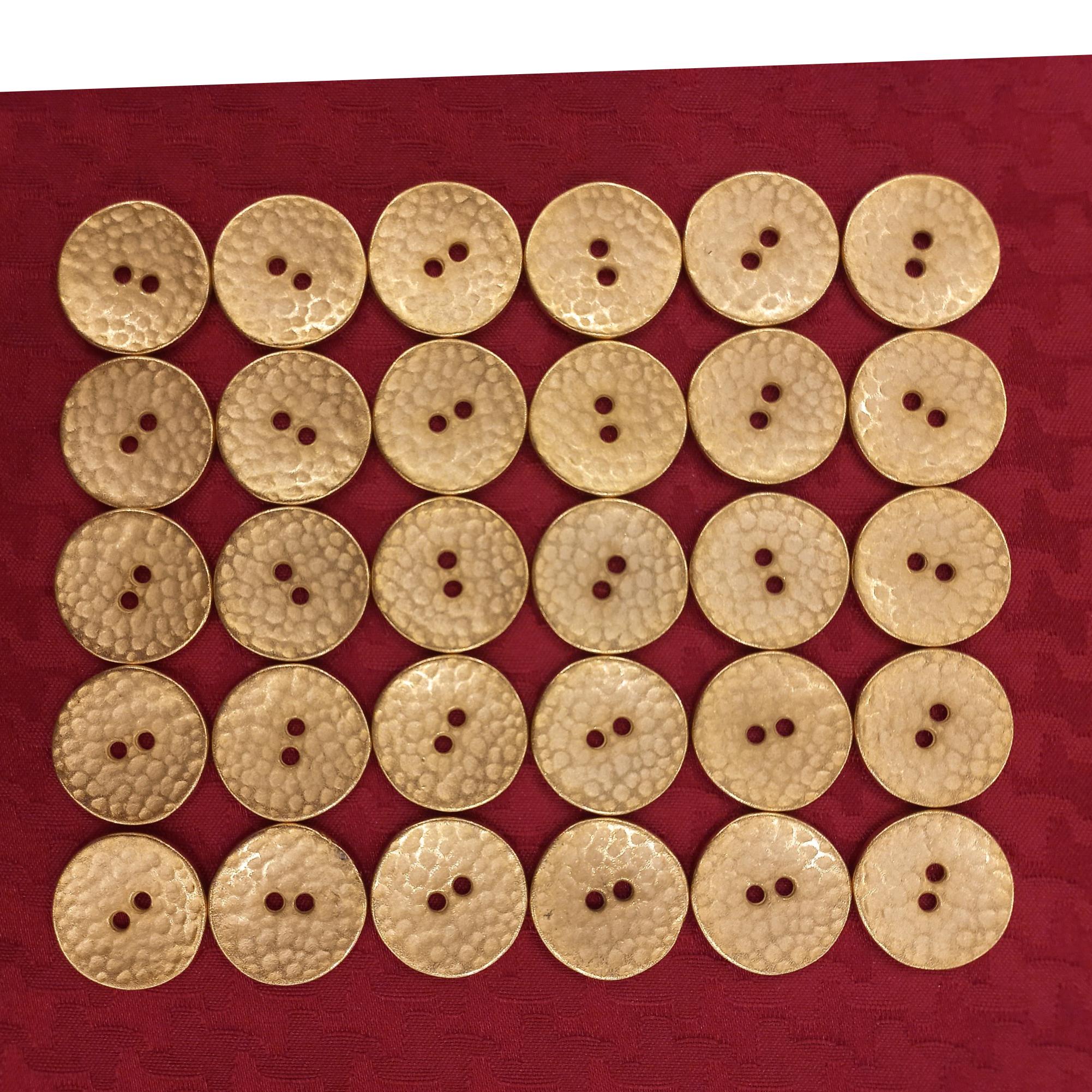 دکمه فلزی طلایی 30 عدد