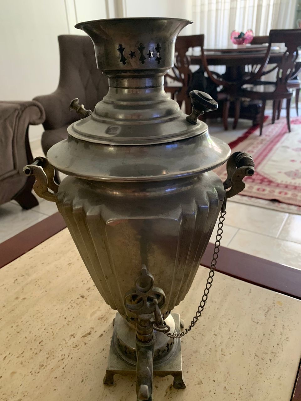سماور ذغالی ورشو قدیمی