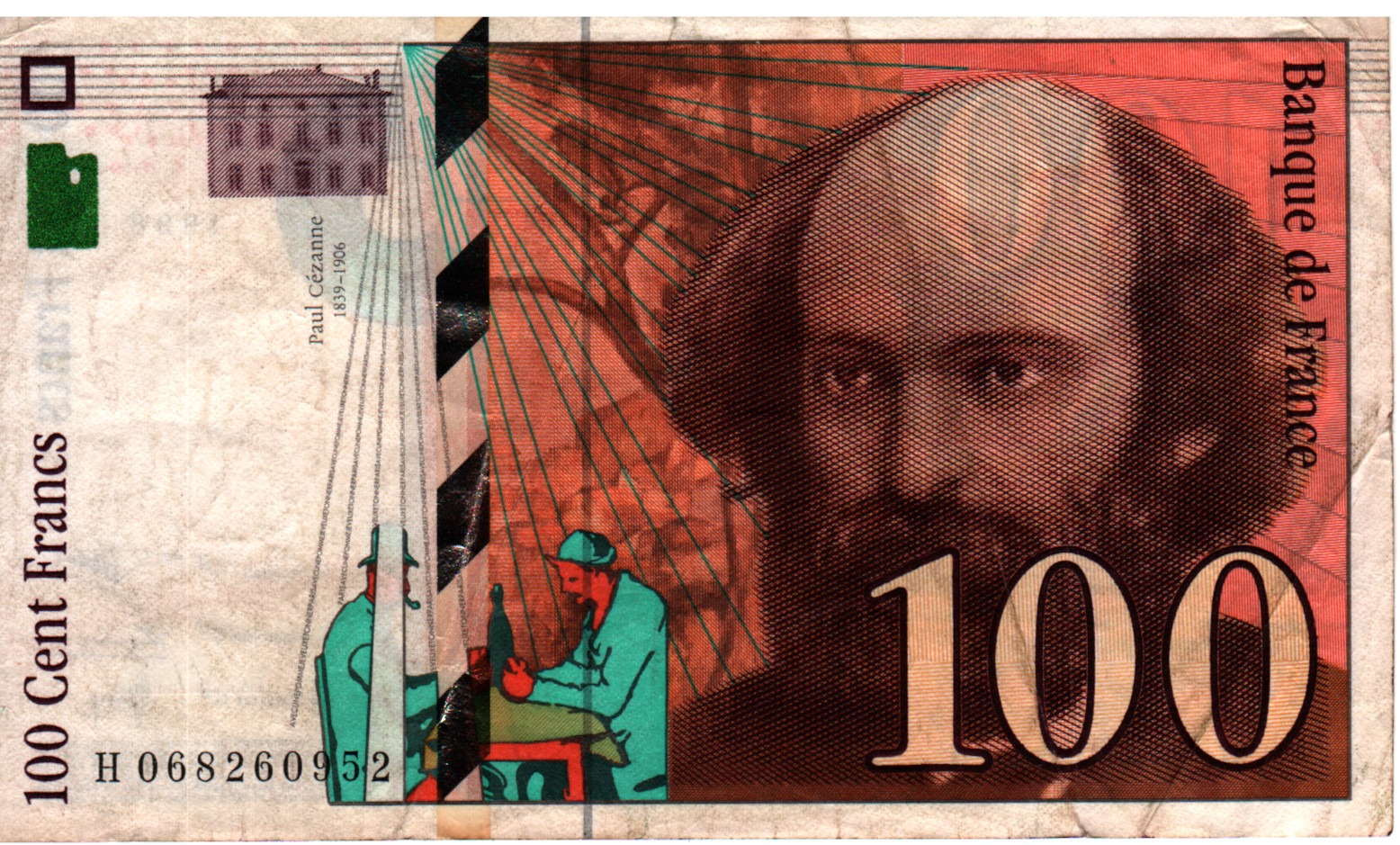 اسکناس 100 فرانک فرانسه سال 1996