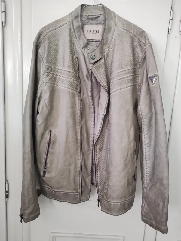 کاپشن چرم گس GUESS اورجینال سایز XXL خاص