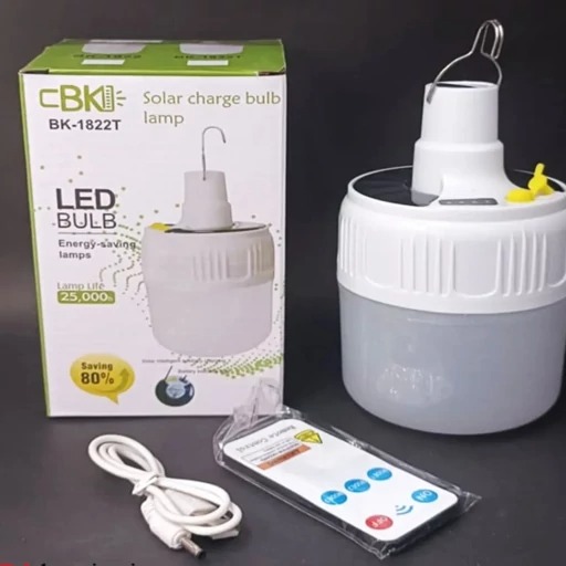 لامپ LED شارژی خورشیدی سی بی کی Cbk مدل Bk-1822t