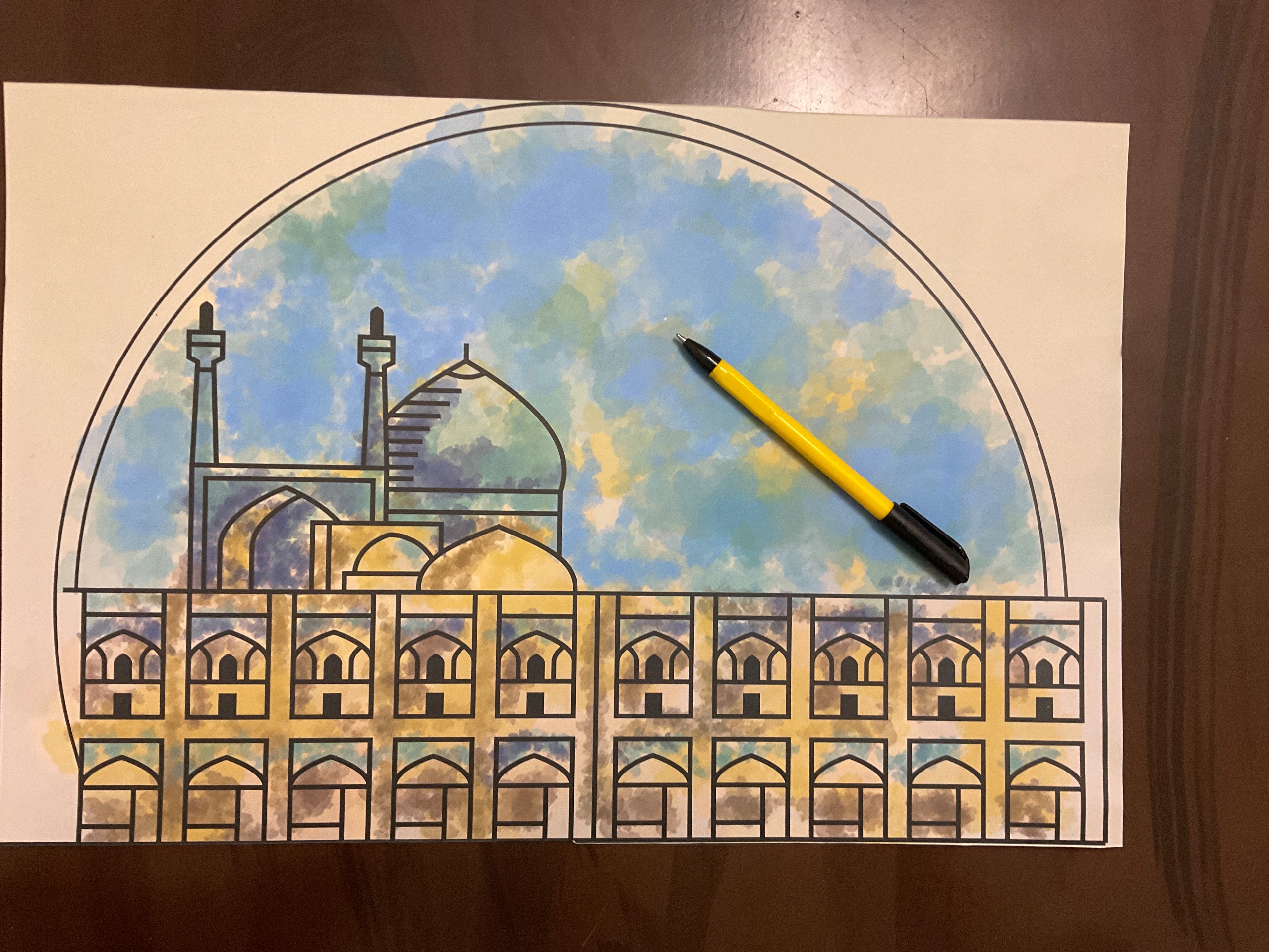 طرحی زیبا از میدان نقش جهان