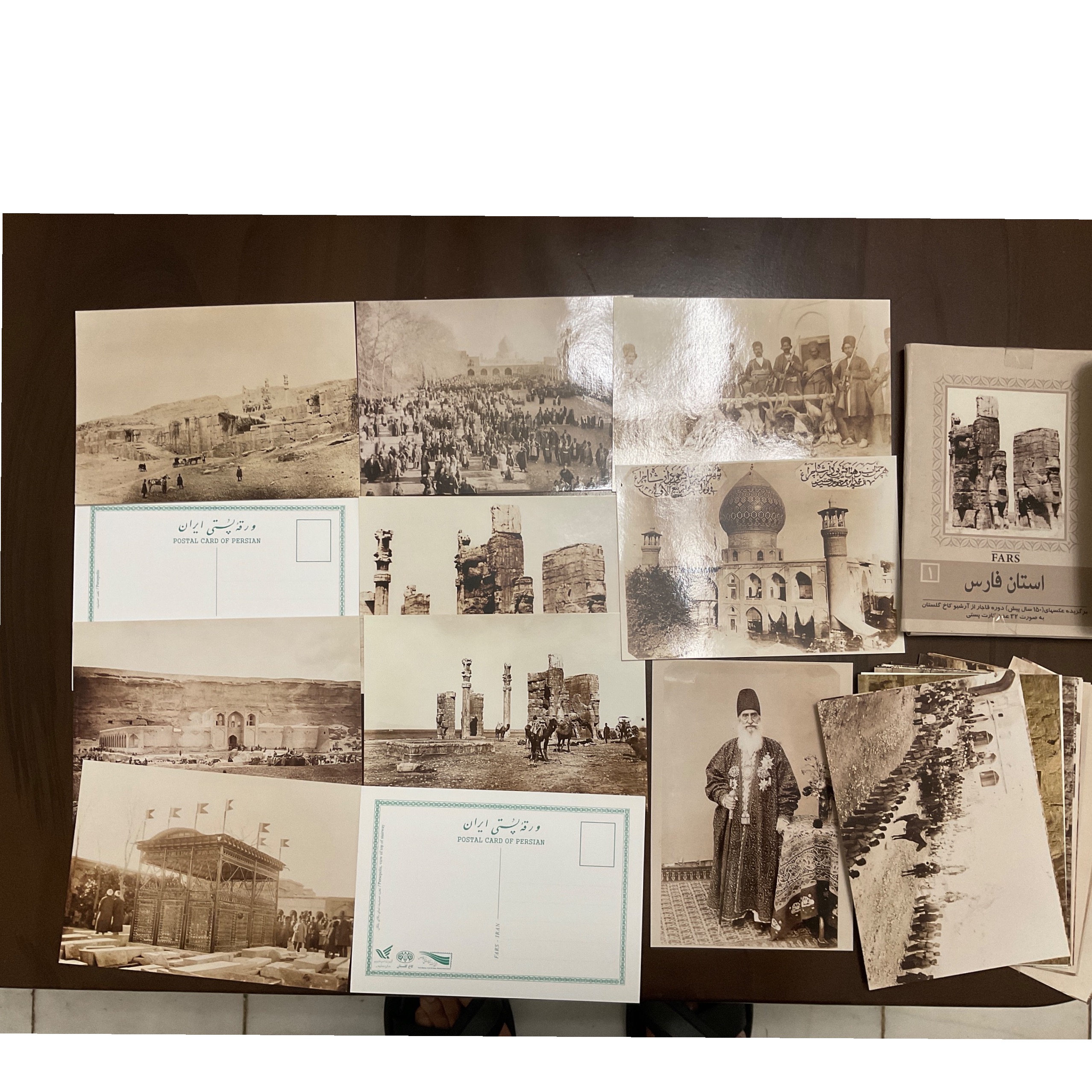 پک 30 عددی ورقه پستی استان فارس آرشیو کاخ گلستان