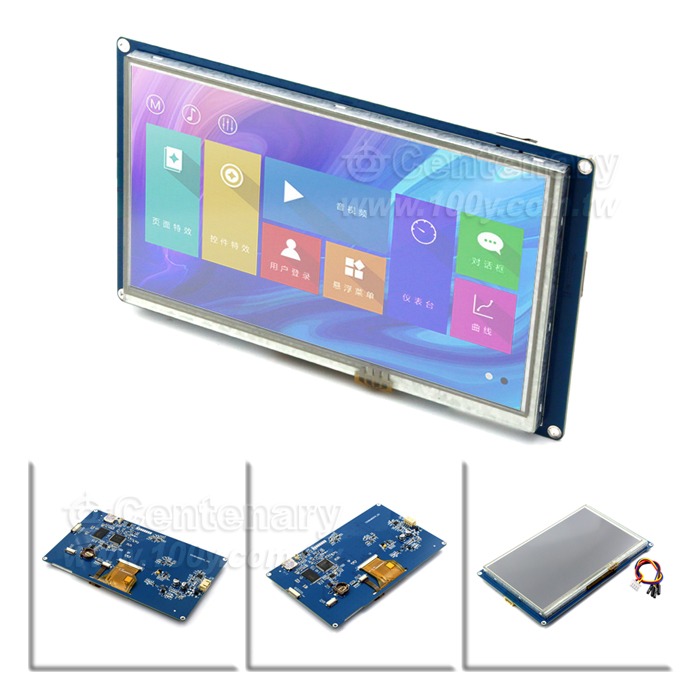 نمایشگر 7 اینچی فول کالر تاچ HMI مدل TJC8048X570