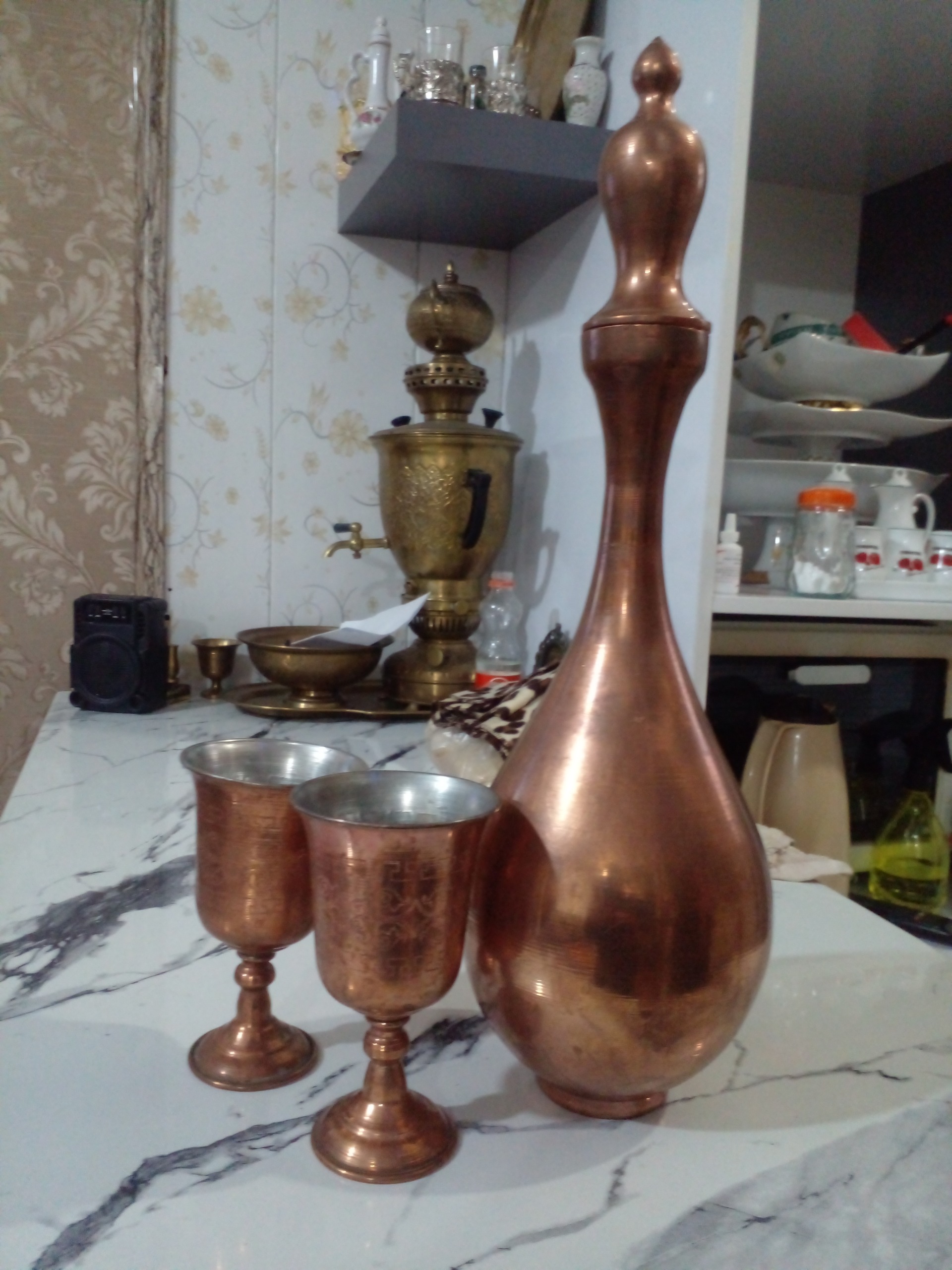 تنگ مسی زیبا و دکوری