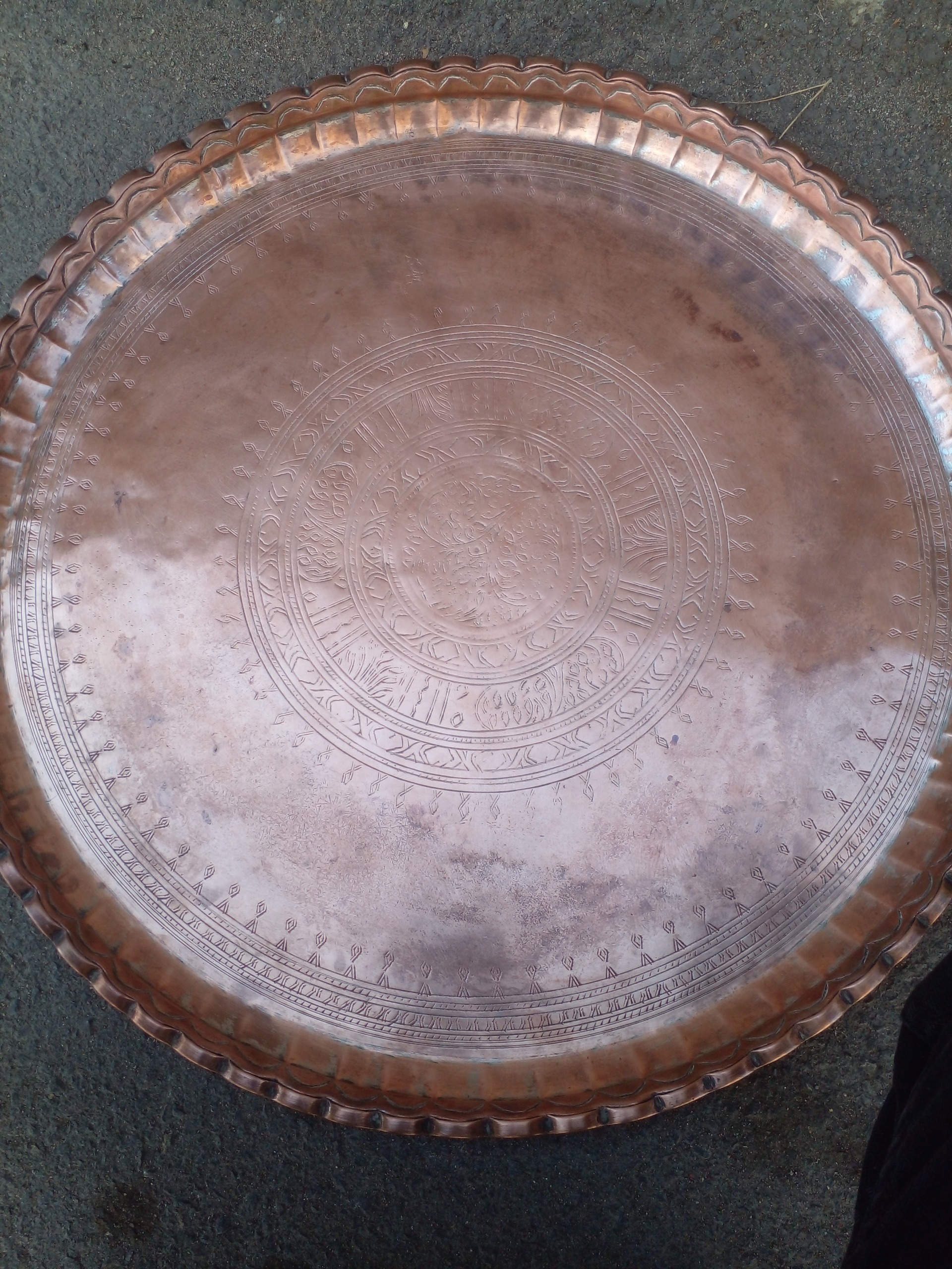 مجمع زیبای قاجاری چکشی 3 کنگره قطر 66 وزن 5280 گرم