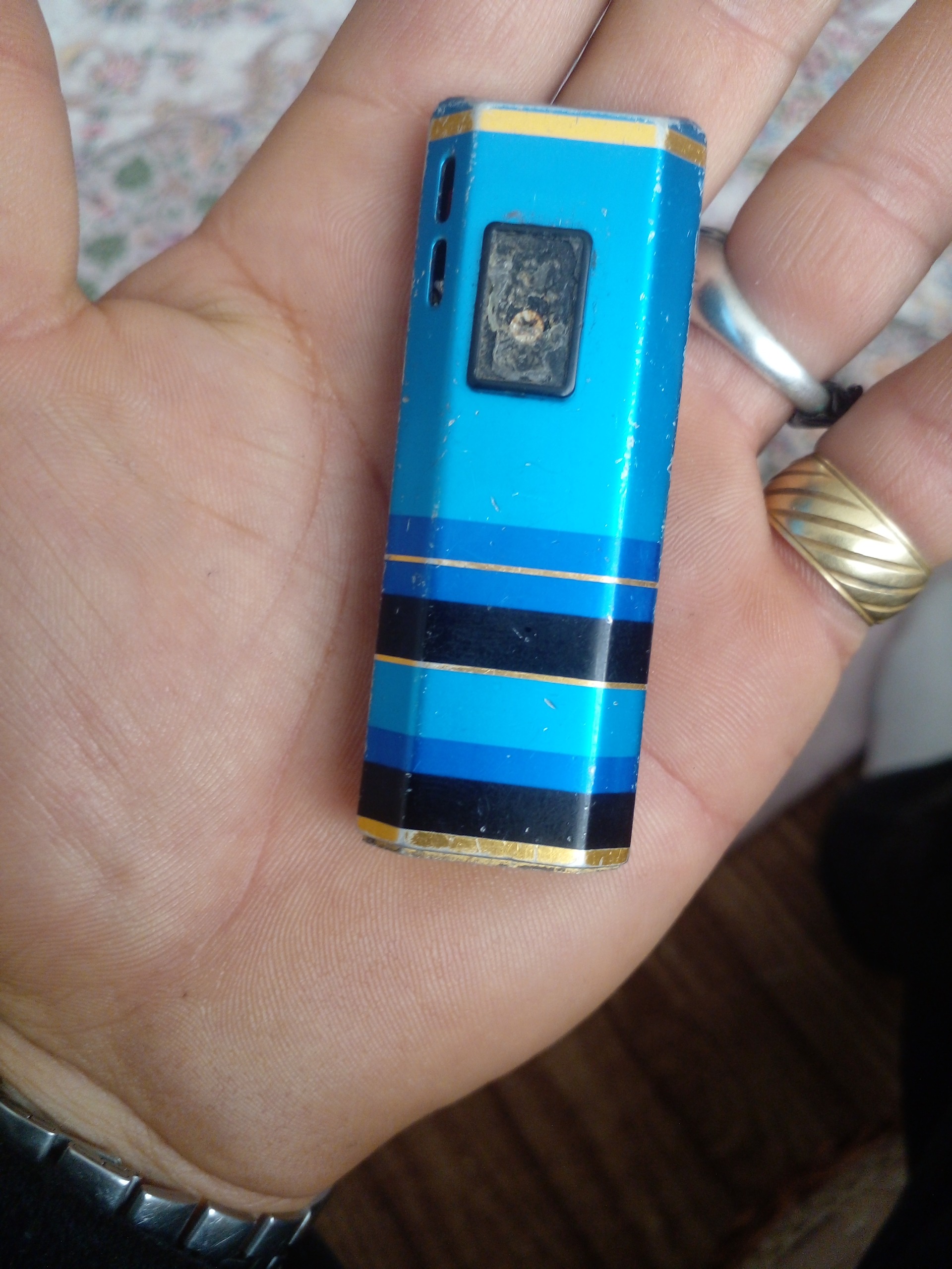 فندک قدیمی خازن دار ژاپنی