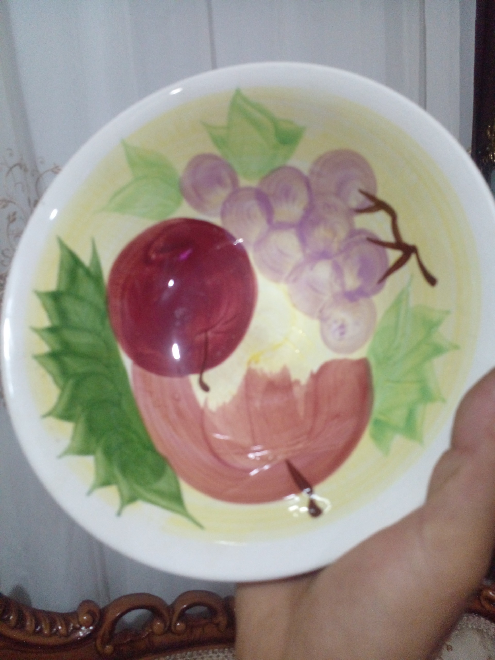 کاسه گل و میوه ساخت کره