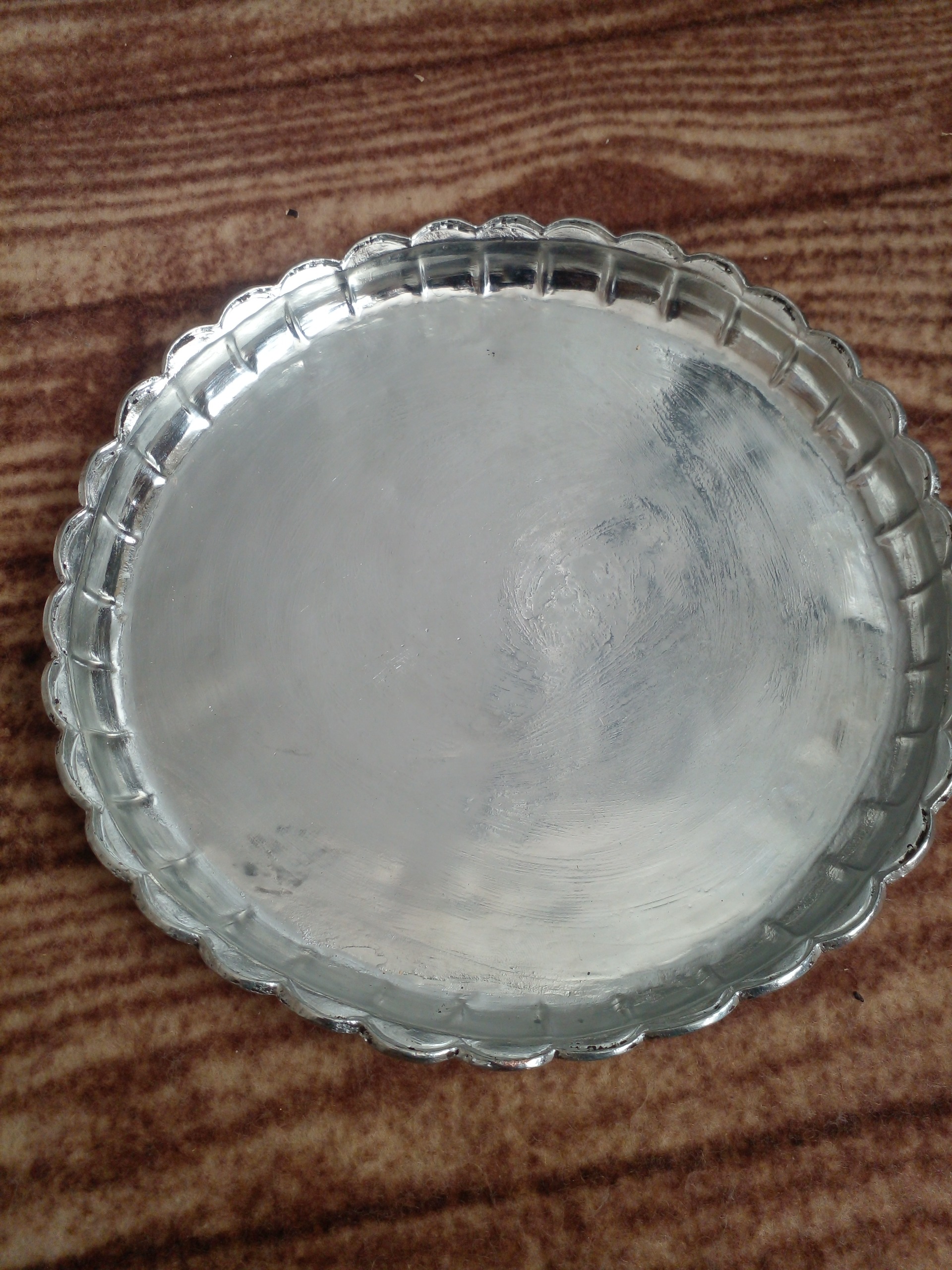 مجمع زیبای مسی لبه سوهانی 23 سانت کلکسیونی