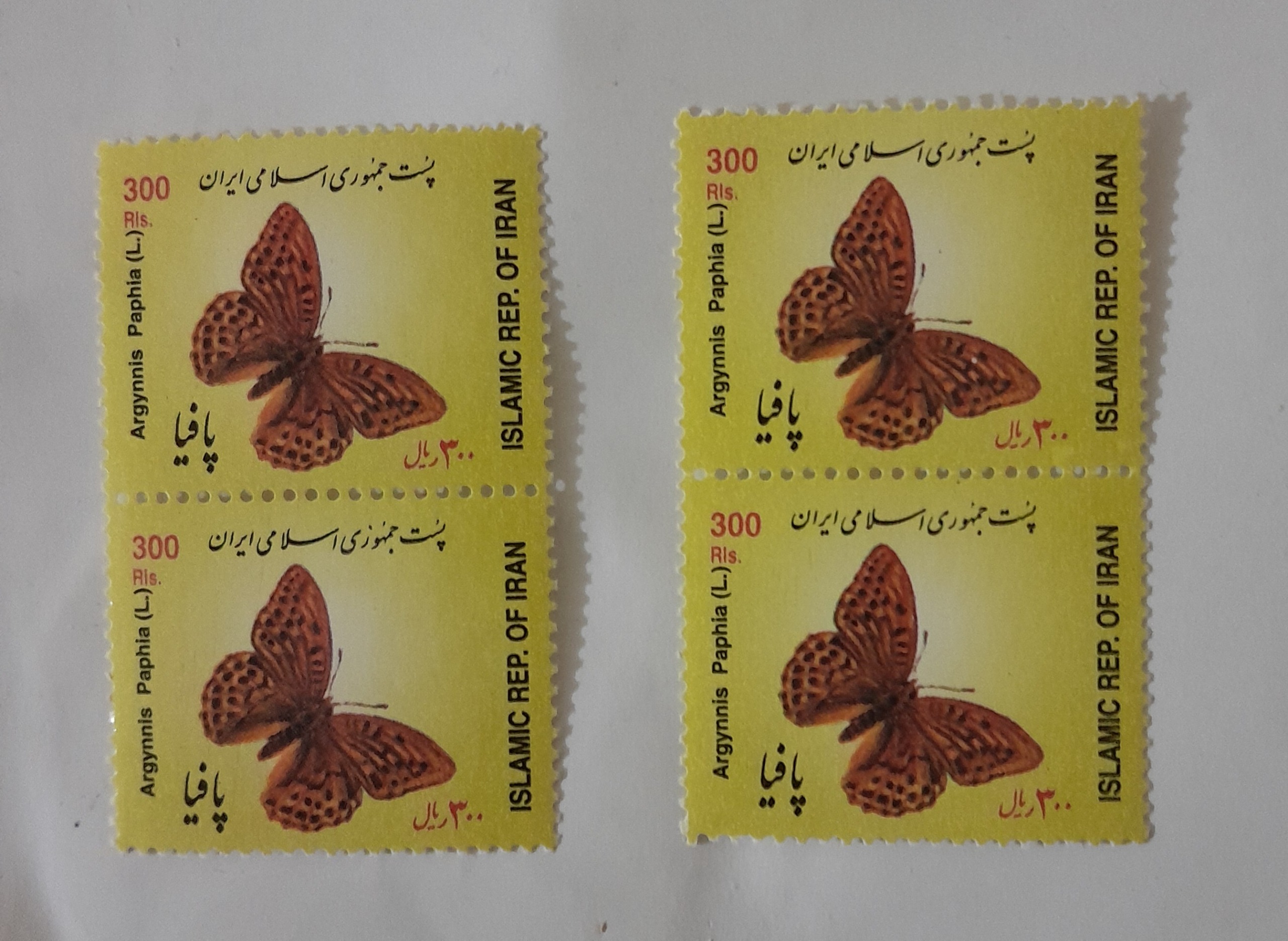 تمبرهای پستی نقش پروانه